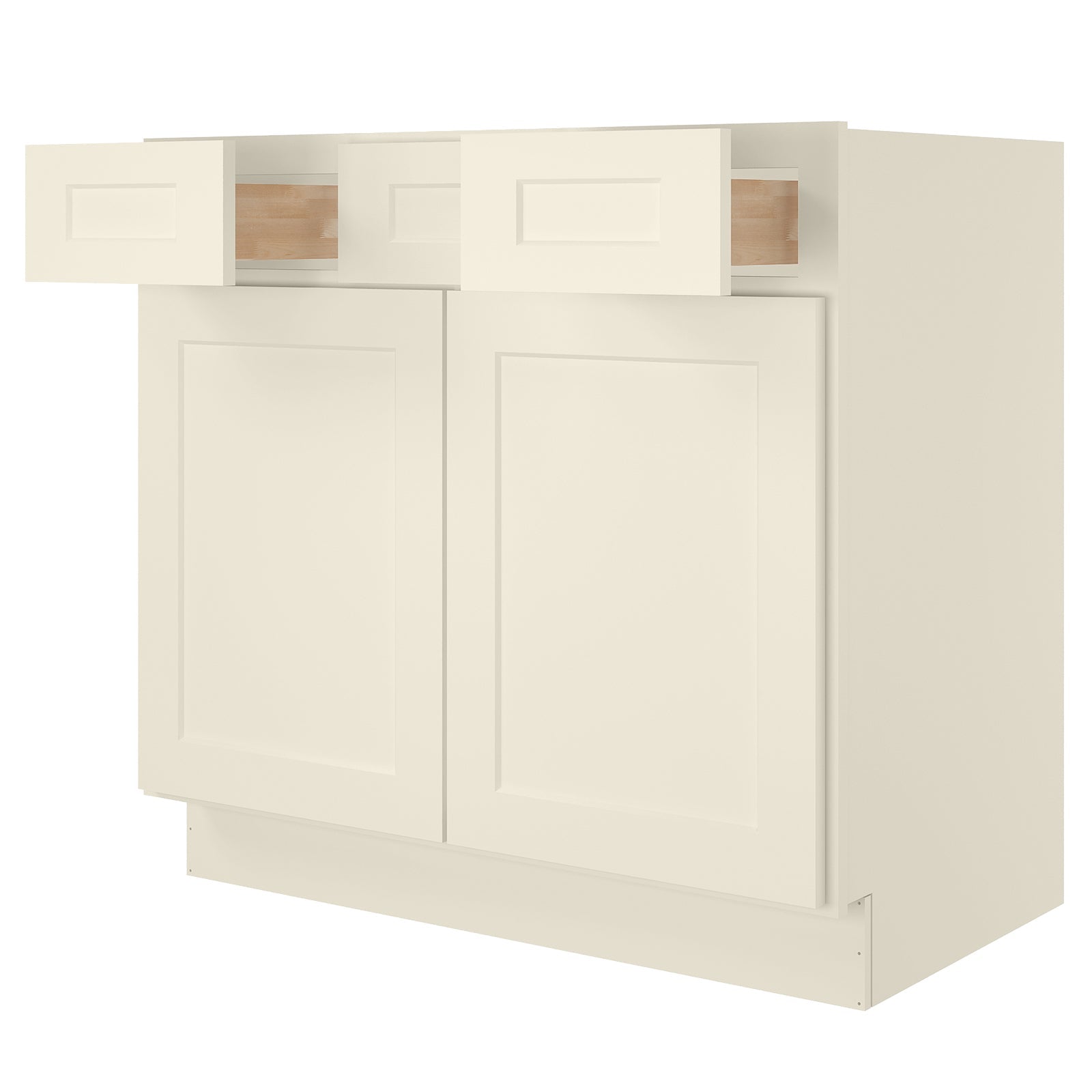 21"D Birch Solid Wood X 36"W X 34-1/2"H Vanity Sink Drawer Cabinet Wthout Top  VSD36