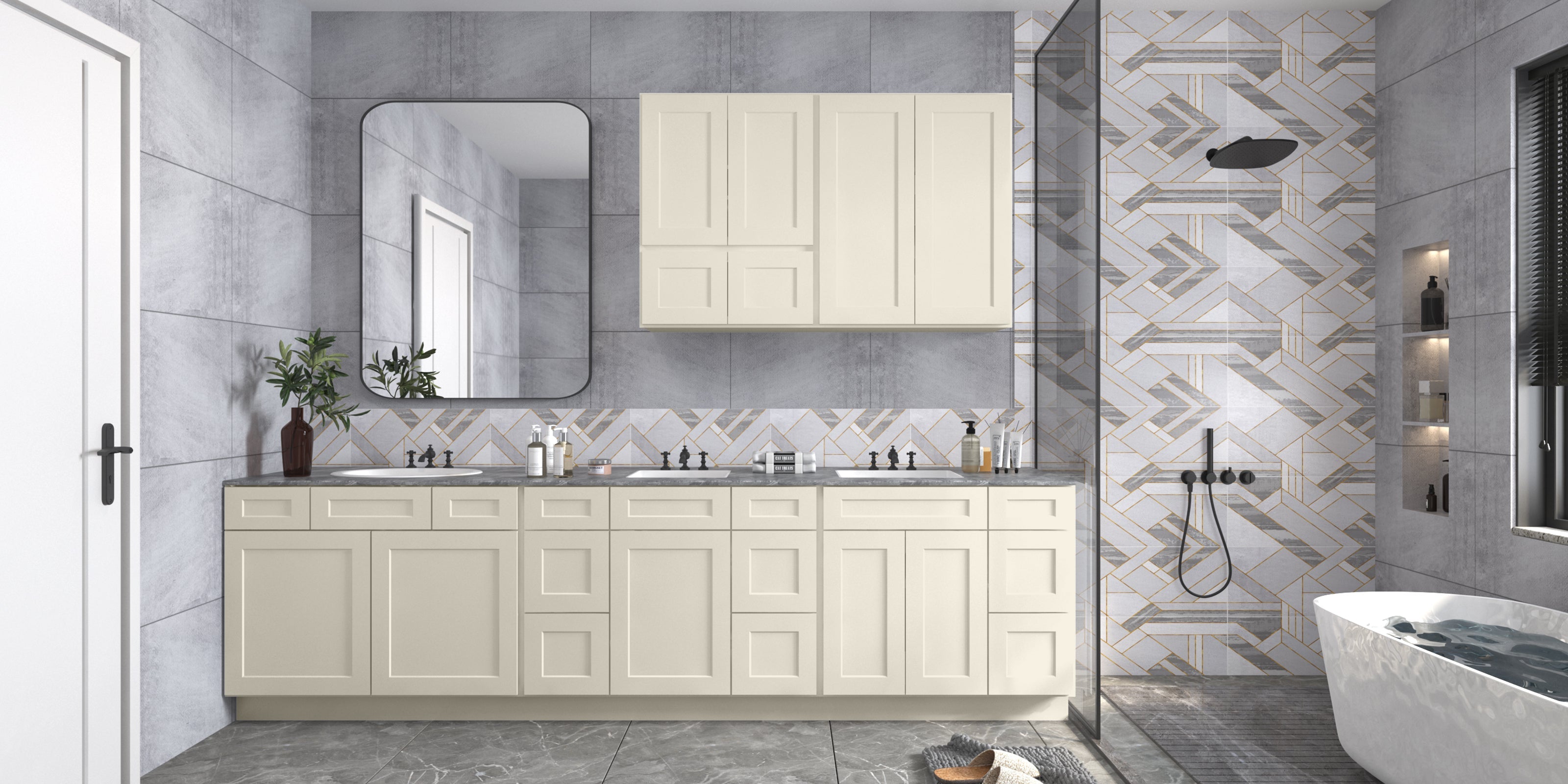 21"D Birch Solid Wood X 36"W X 34-1/2"H Vanity Sink Drawer Cabinet Wthout Top  VSD36