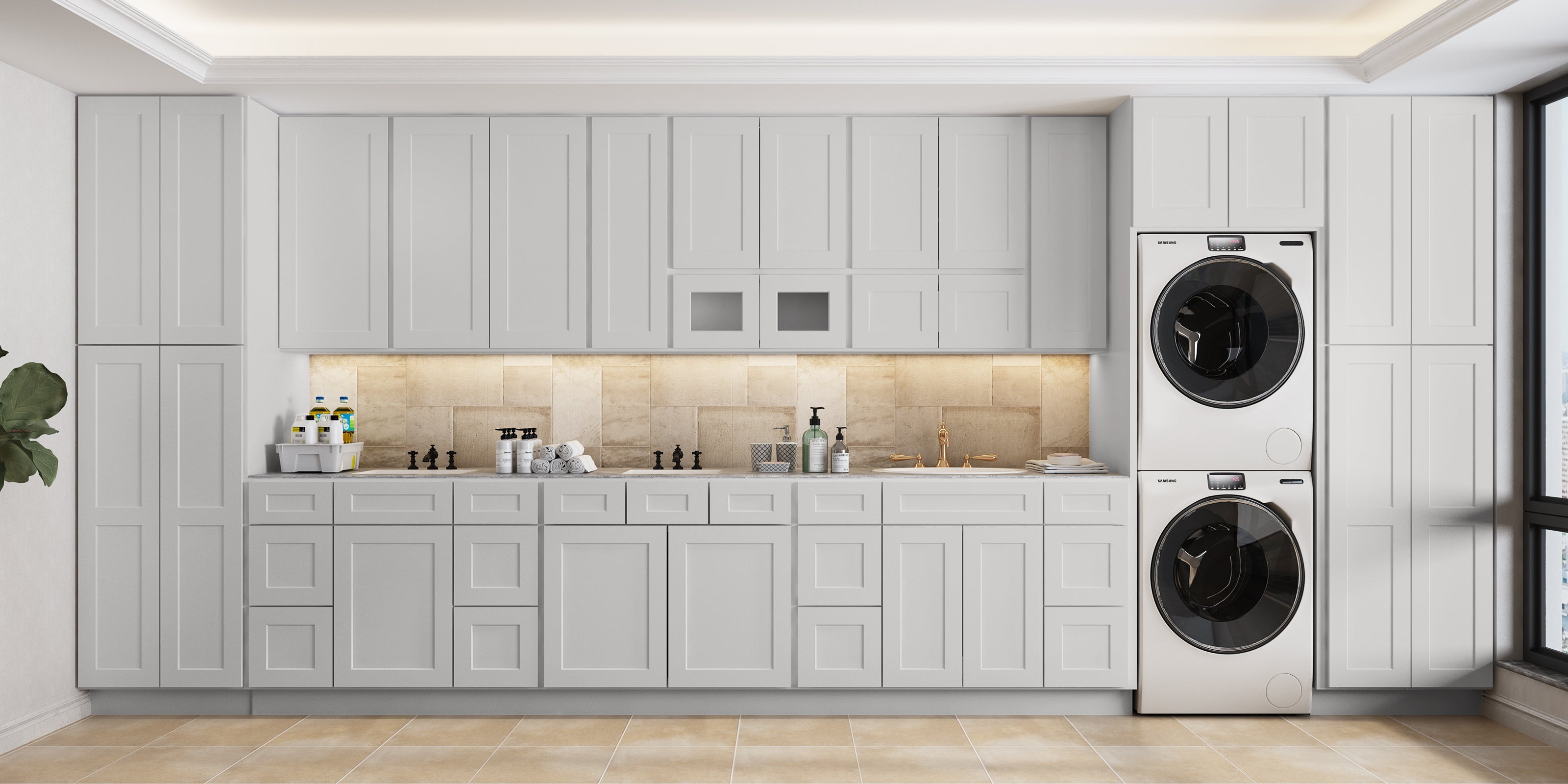 21"D Birch Solid Wood X 36"W X 34-1/2"H Vanity Sink Drawer Cabinet Wthout Top  VSD36