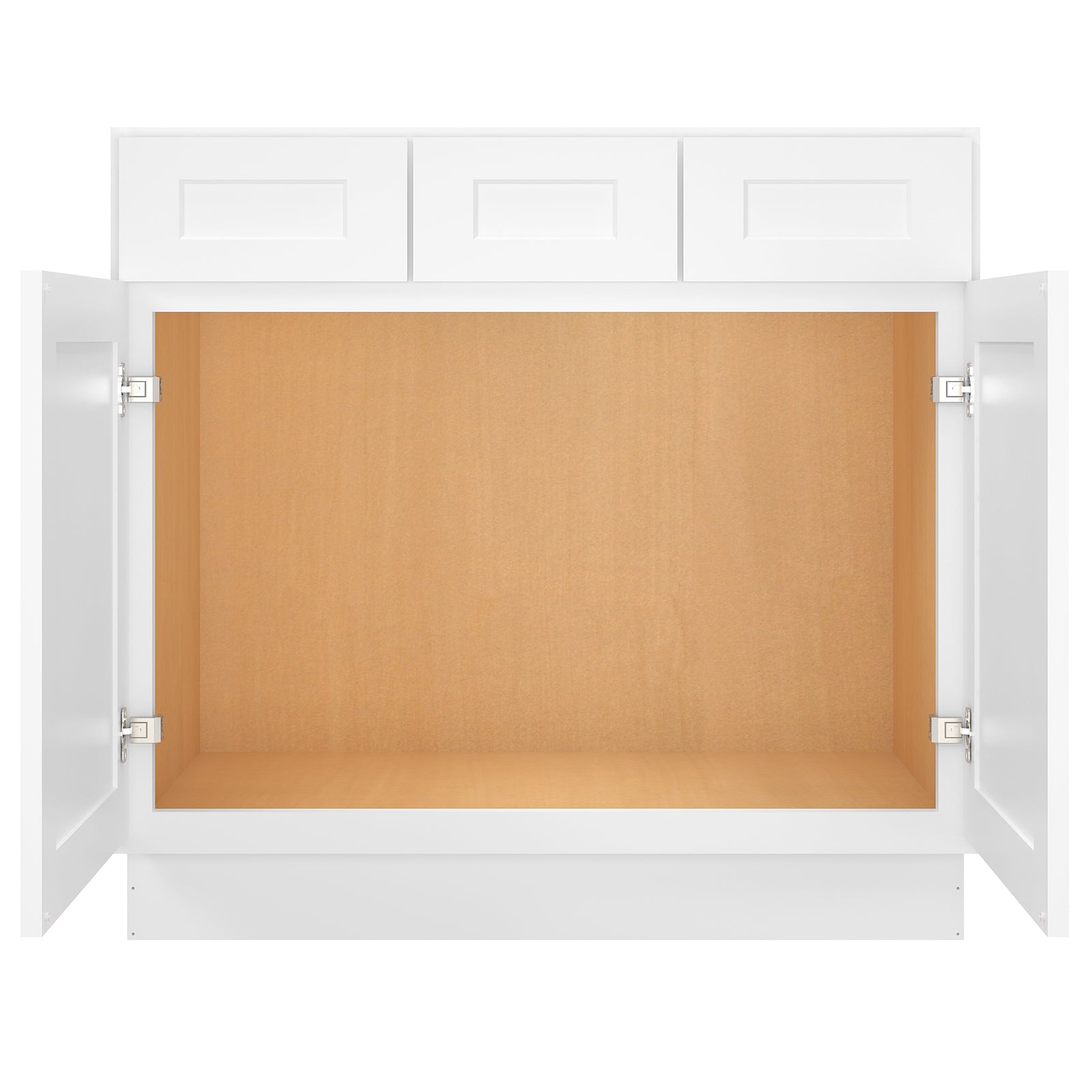 21"D Birch Solid Wood X 36"W X 34-1/2"H Vanity Sink Drawer Cabinet Wthout Top  VSD36