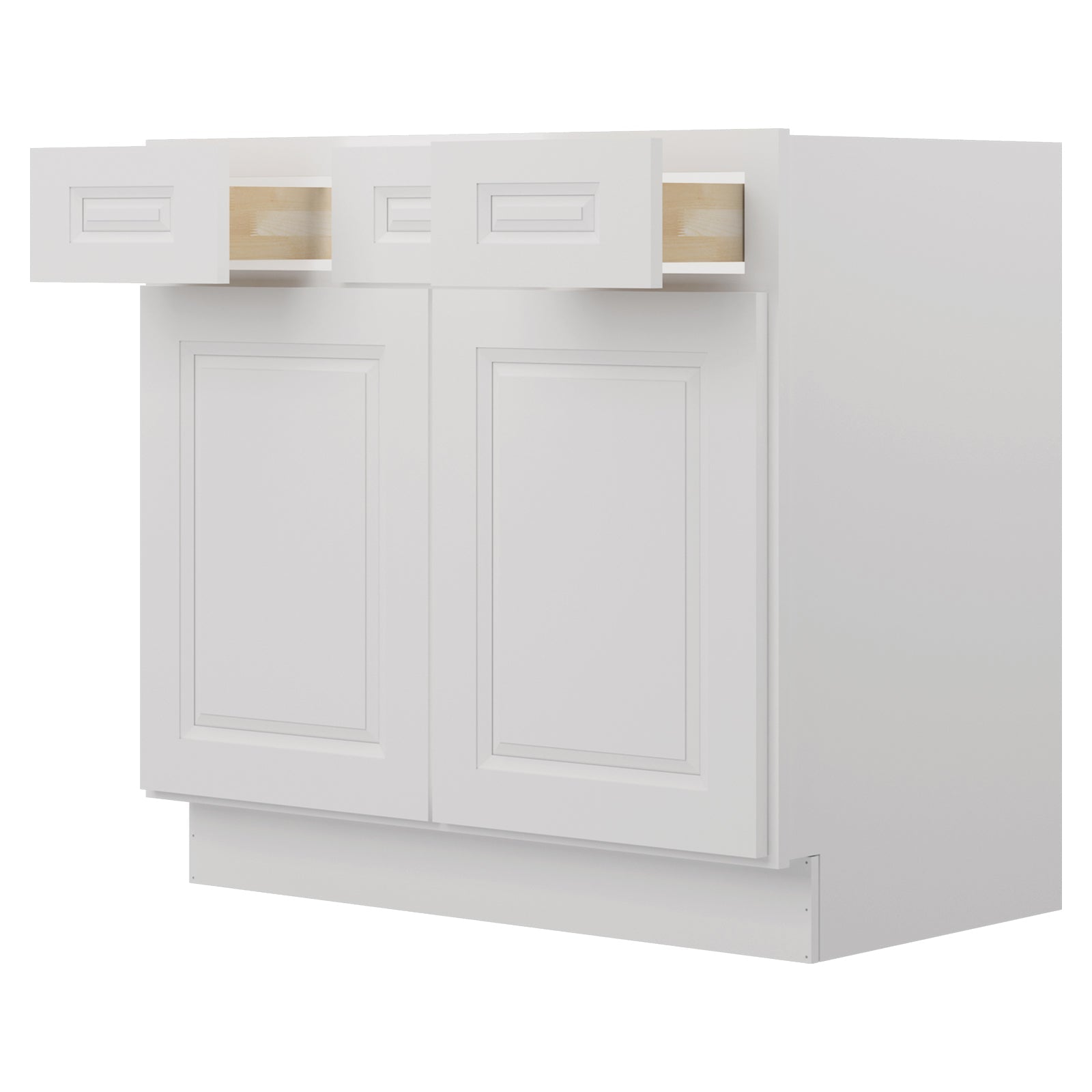 21"D Birch Solid Wood X 36"W X 34-1/2"H Vanity Sink Drawer Cabinet Wthout Top  VSD36