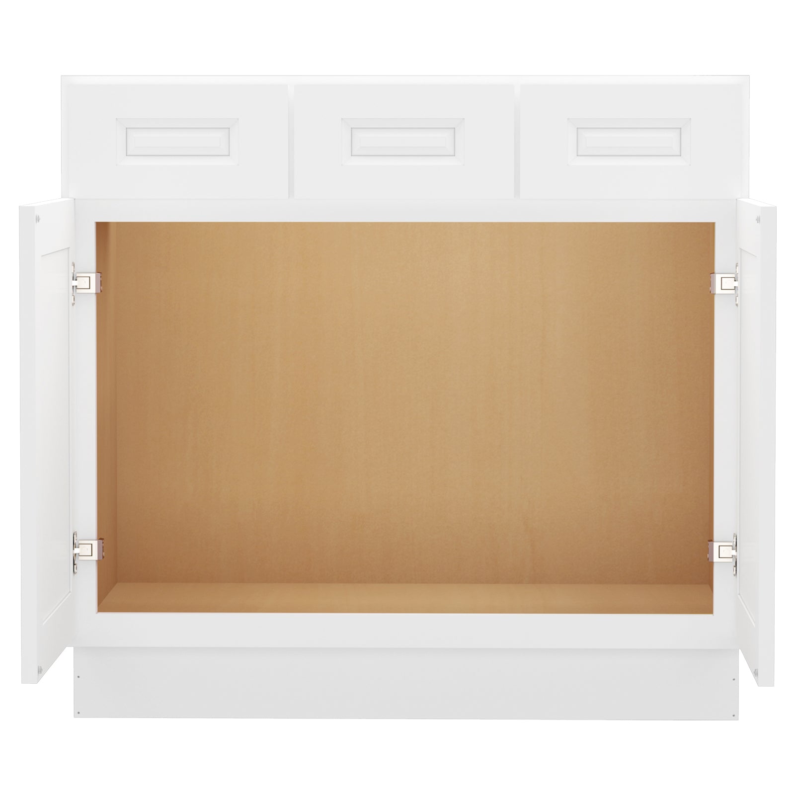 21"D Birch Solid Wood X 36"W X 34-1/2"H Vanity Sink Drawer Cabinet Wthout Top  VSD36