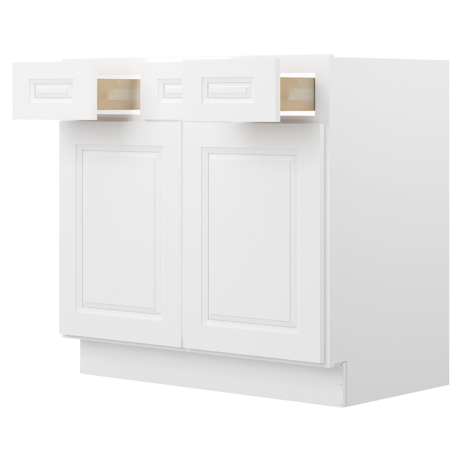 21"D Birch Solid Wood X 36"W X 34-1/2"H Vanity Sink Drawer Cabinet Wthout Top  VSD36