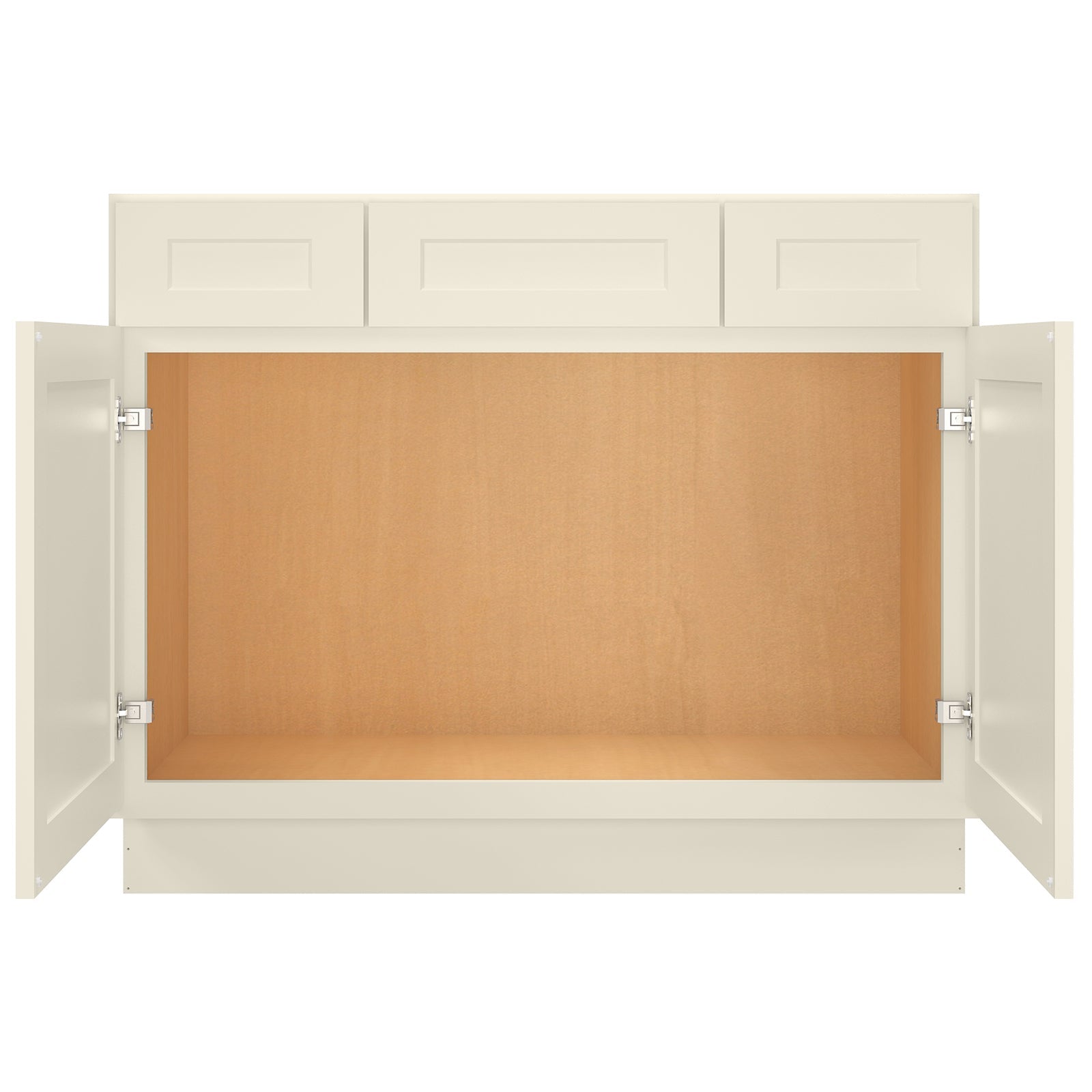 42"W Birch Solid Wood X 21"D X 34-1/2"H Vanity Sink Drawer Cabinet Wthout Top VSD42