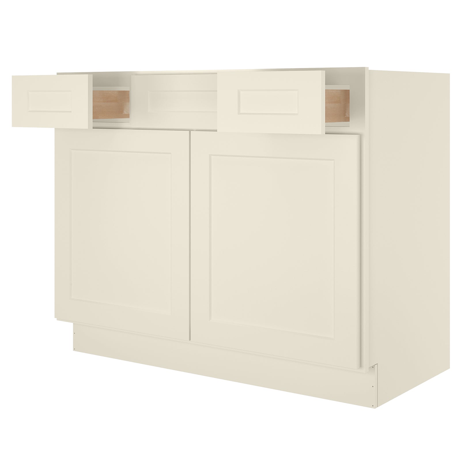 42"W Birch Solid Wood X 21"D X 34-1/2"H Vanity Sink Drawer Cabinet Wthout Top VSD42