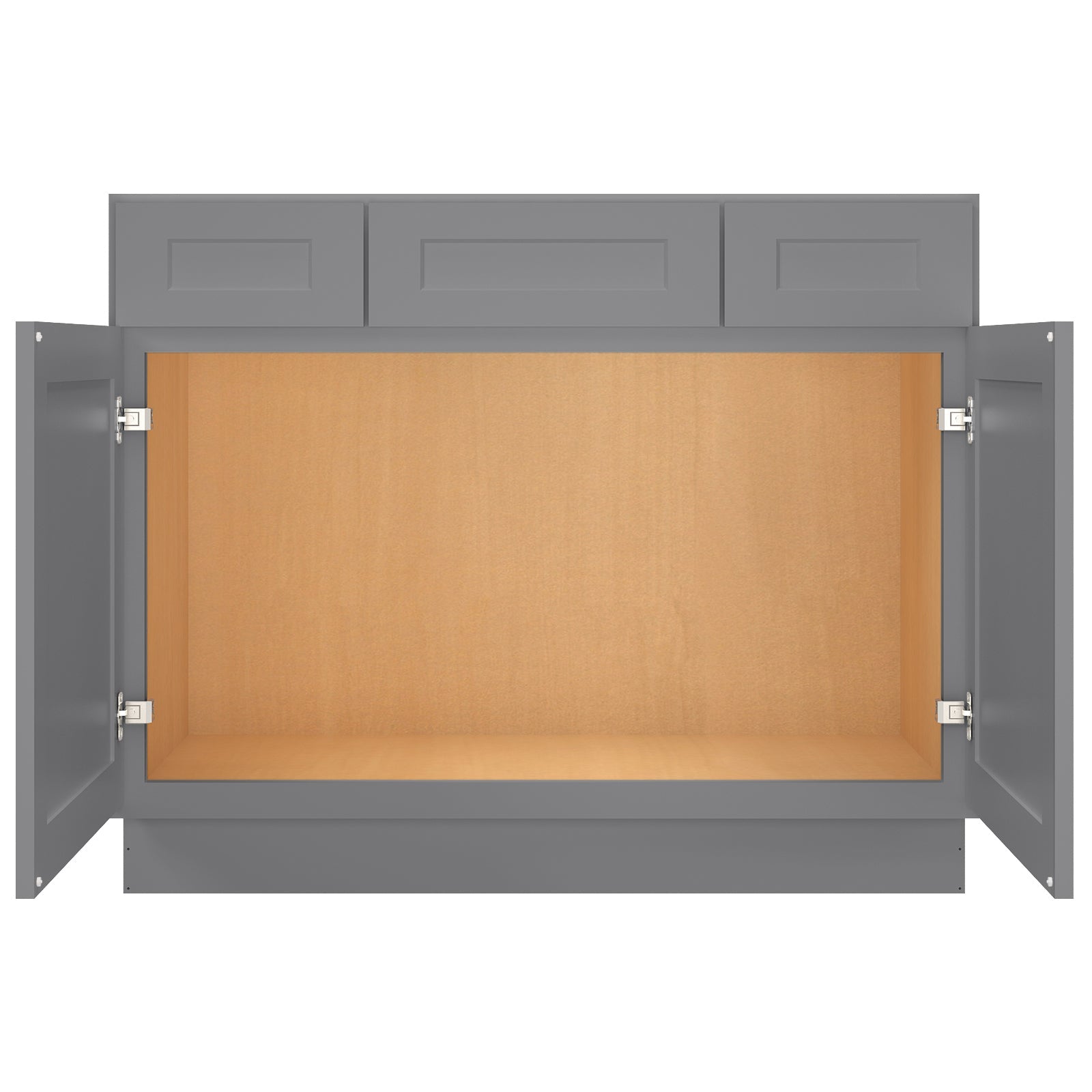 42"W Birch Solid Wood X 21"D X 34-1/2"H Vanity Sink Drawer Cabinet Wthout Top VSD42