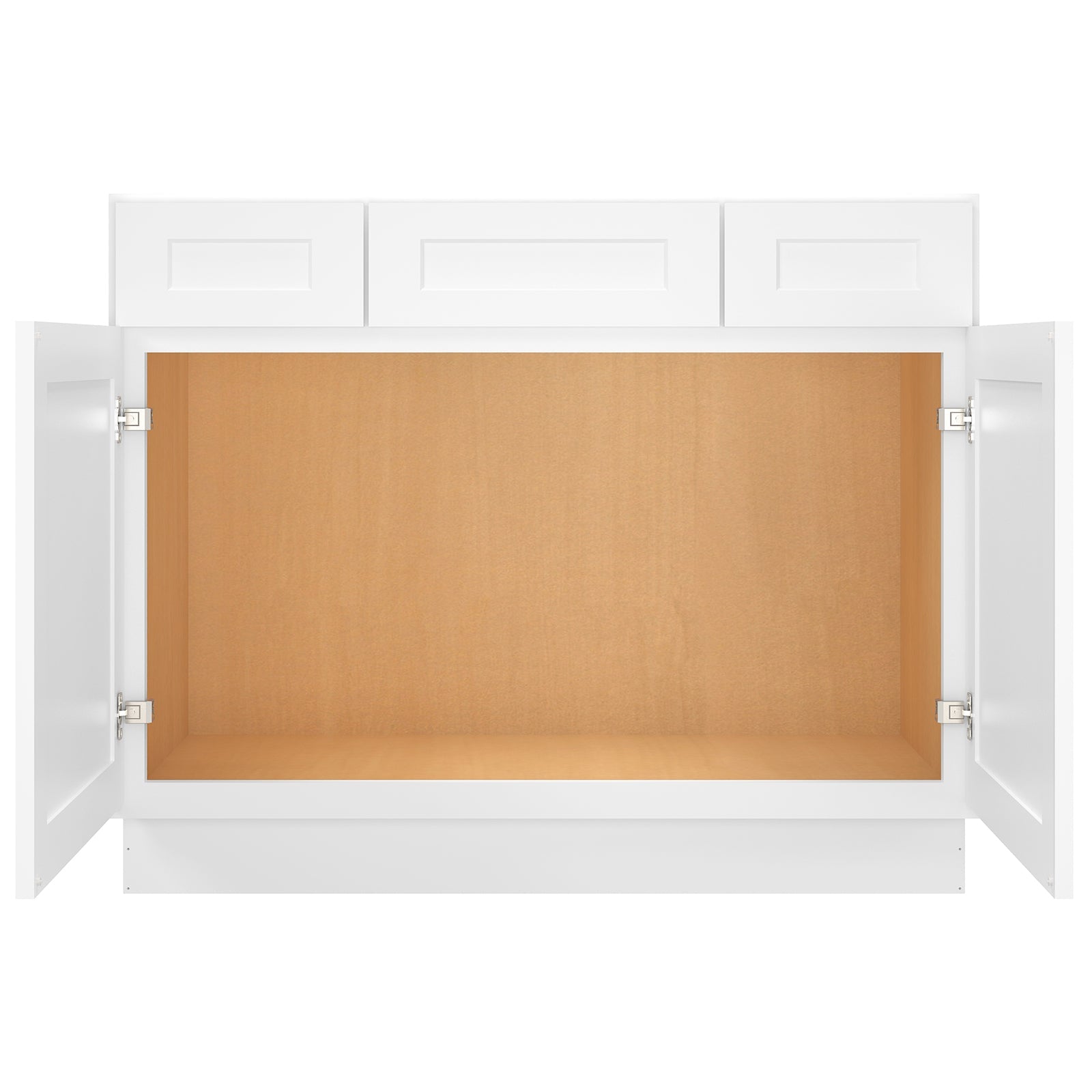 42"W Birch Solid Wood X 21"D X 34-1/2"H Vanity Sink Drawer Cabinet Wthout Top VSD42