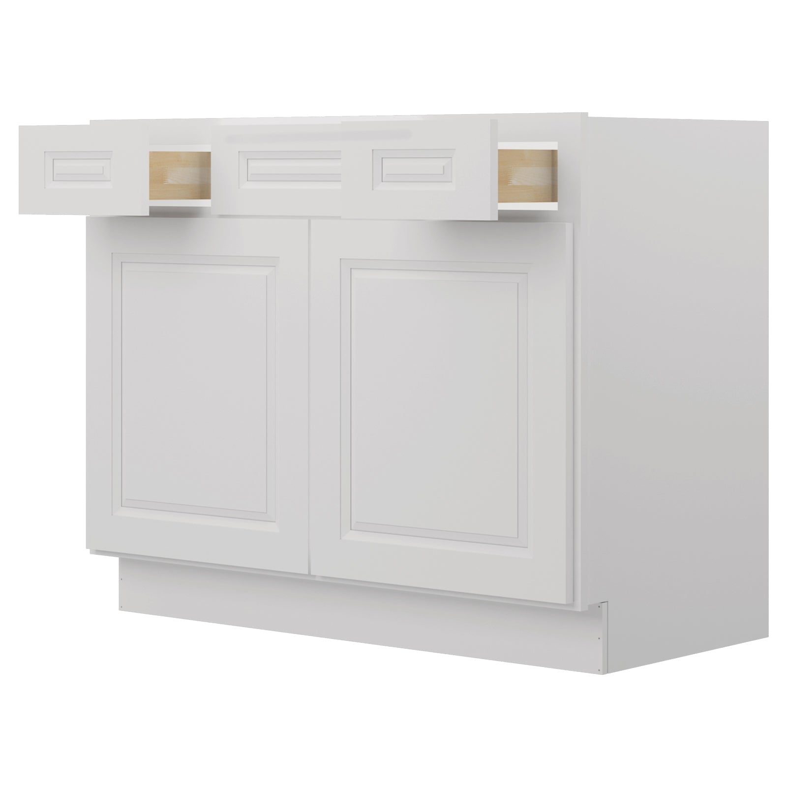 42"W Birch Solid Wood X 21"D X 34-1/2"H Vanity Sink Drawer Cabinet Wthout Top VSD42