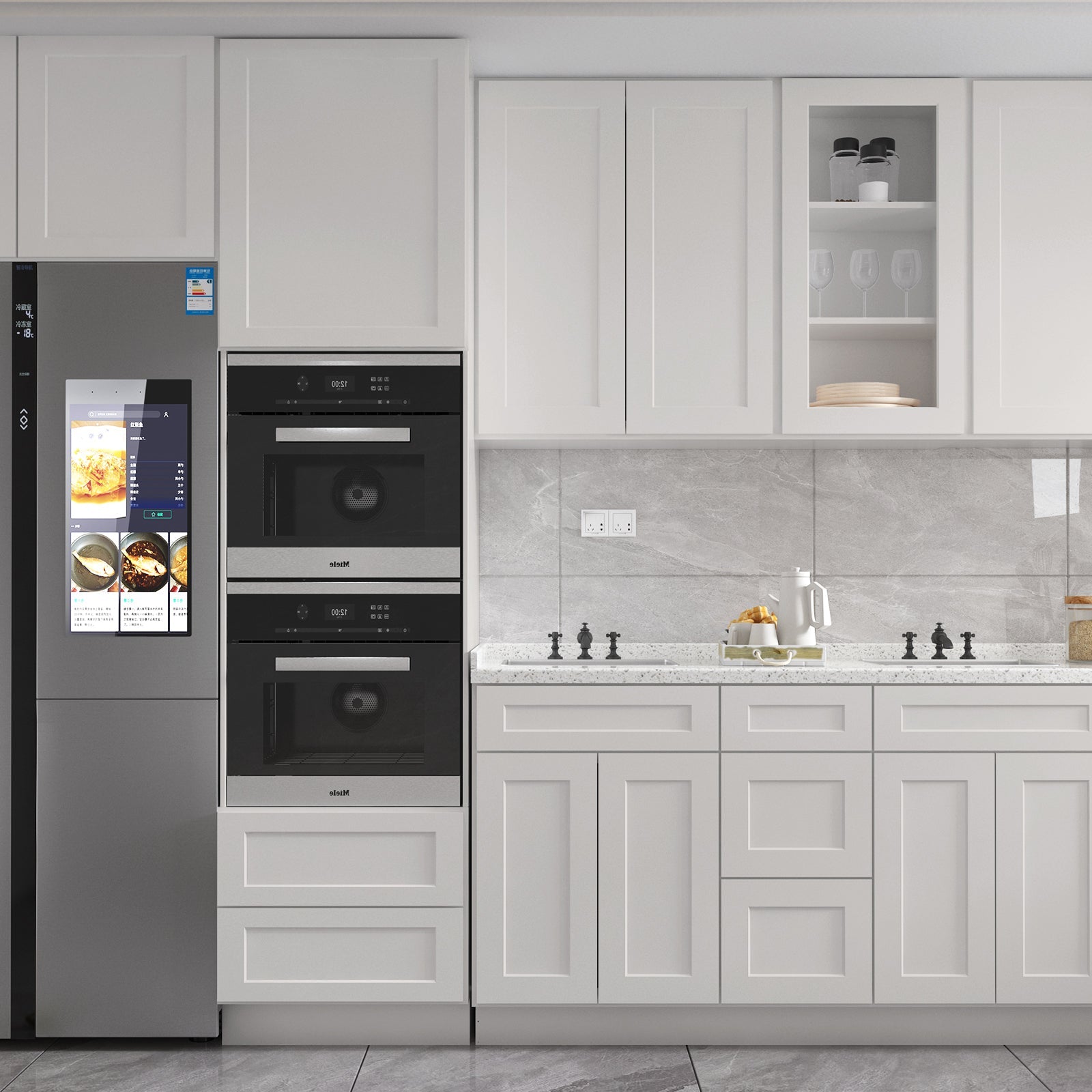 21"D Birch Solid Wood X 60"W X 34-1/2"H Vanity Sink Drawer Cabinet Wthout Top VSDB60