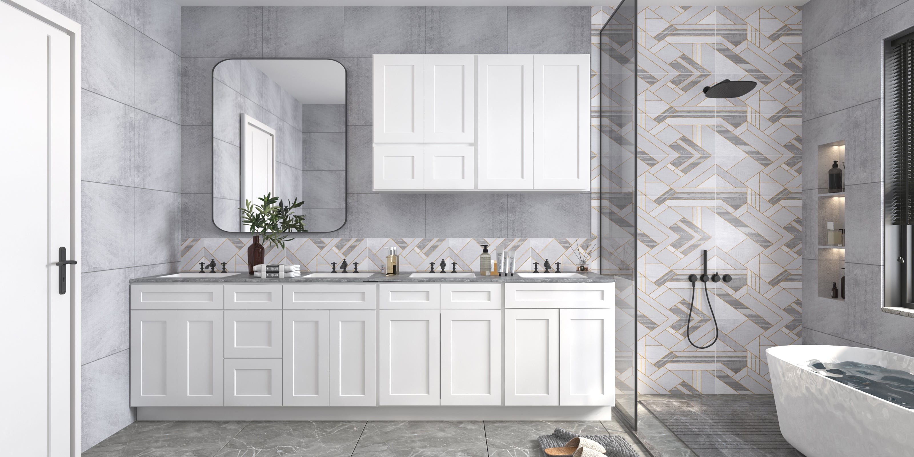 21"D Birch Solid Wood X 60"W X 34-1/2"H Vanity Sink Drawer Cabinet Wthout Top VSDB60