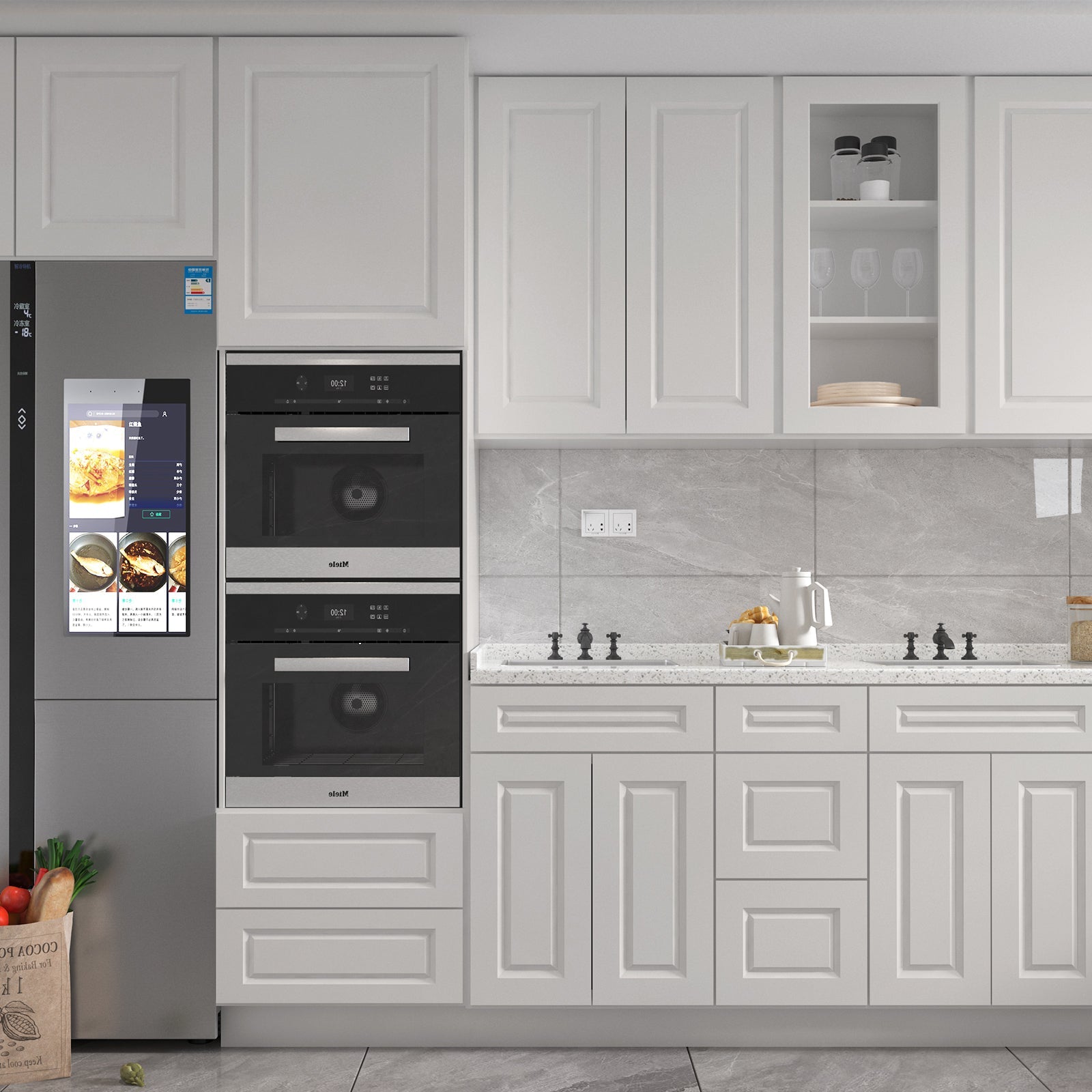 21"D Birch Solid Wood X 60"W X 34-1/2"H Vanity Sink Drawer Cabinet Wthout Top VSDB60