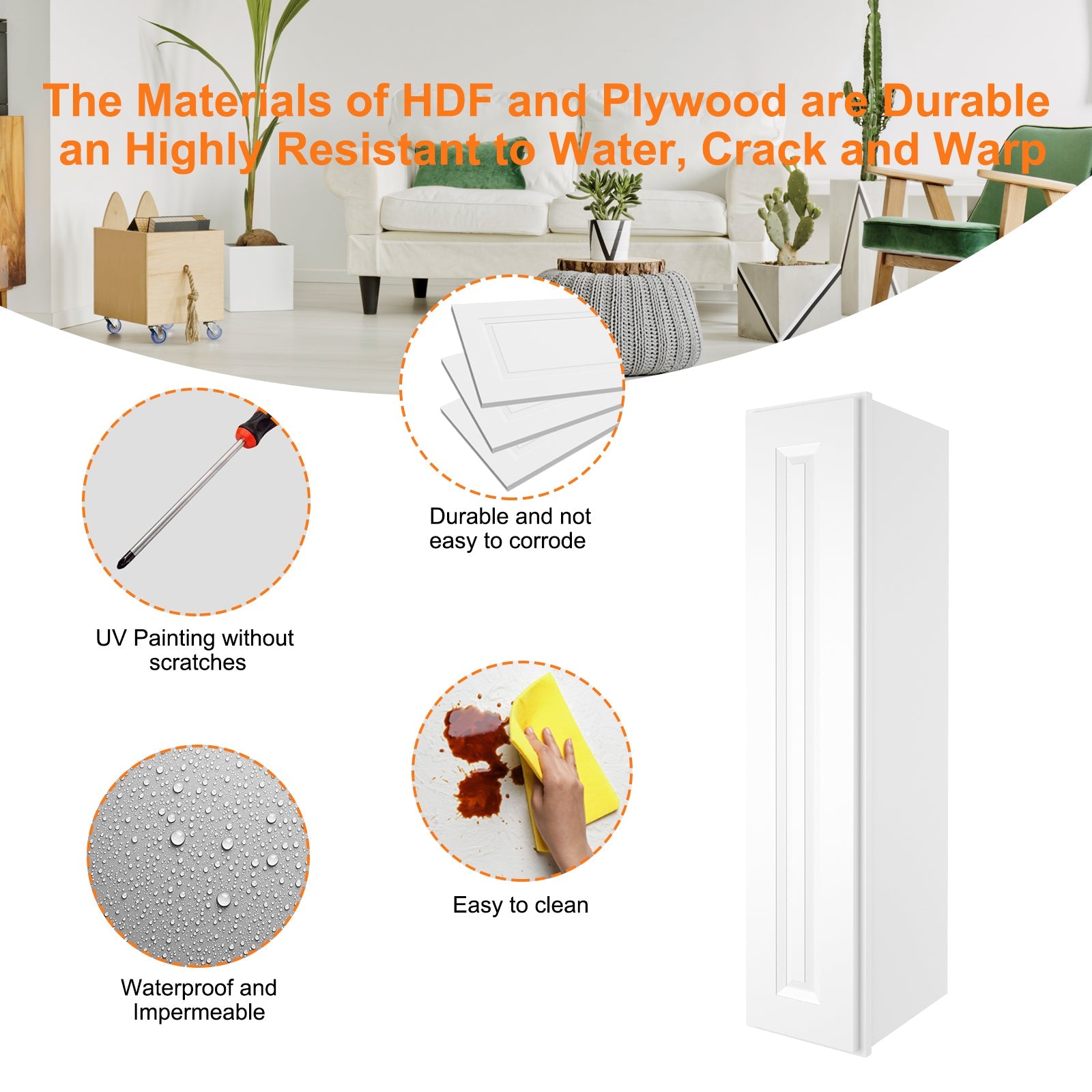 12"D*09"W*42"H Birch Solid Wood Medicine Cabinet Wall Mounted W0942