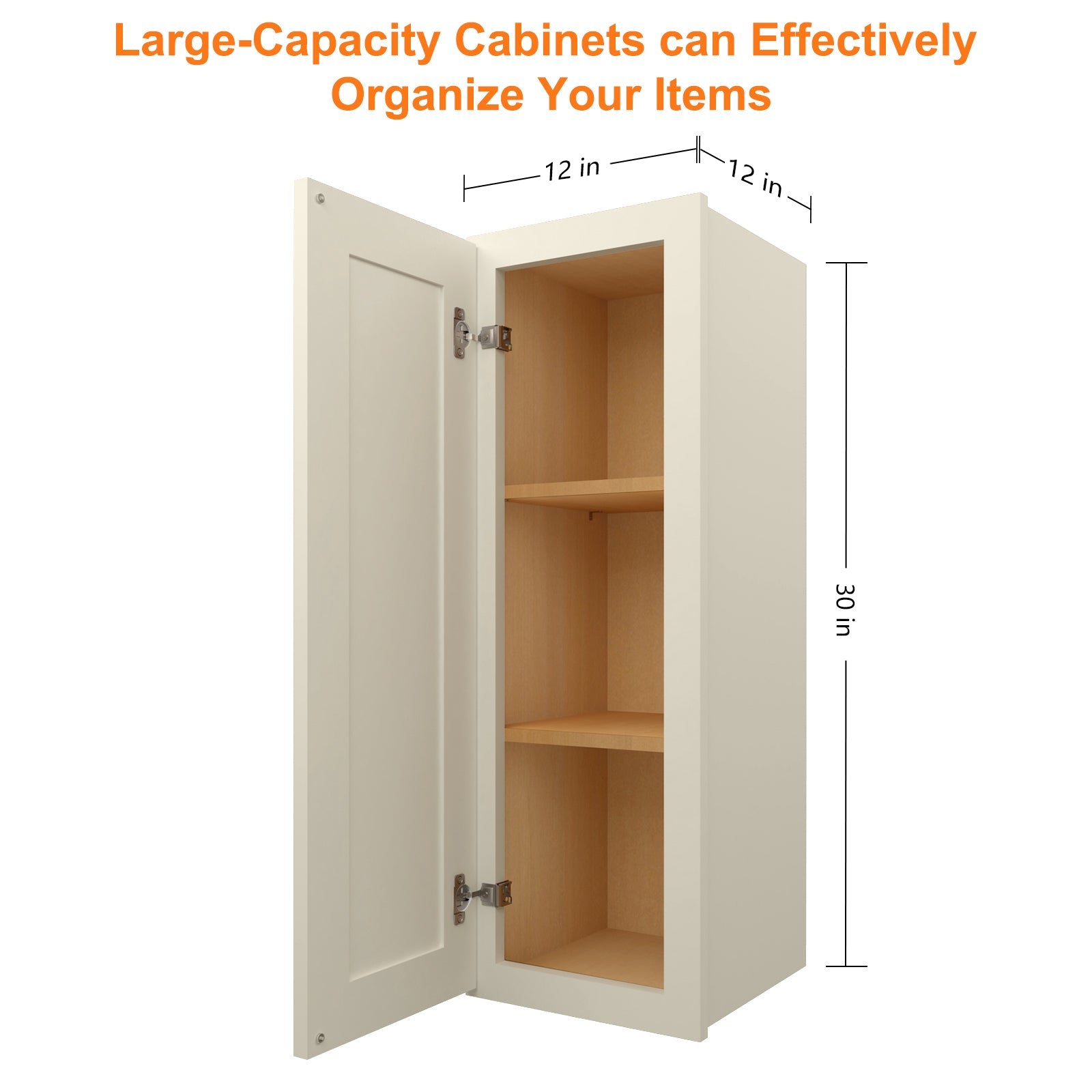 12"D*12"W*30"H Birch Solid Wood Medicine Cabinet Wall Mounted W1230