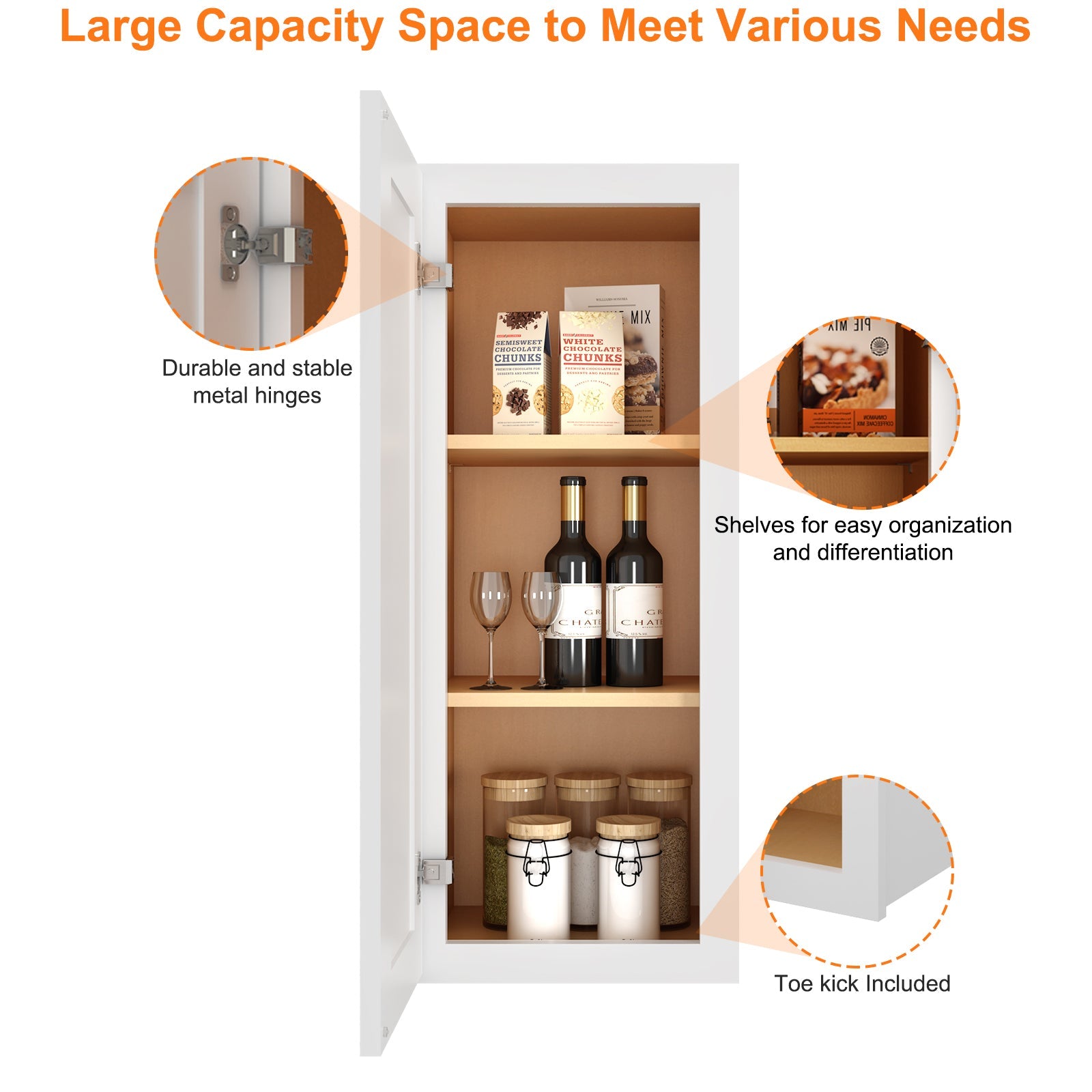 12"D*15"W*30"H Birch Solid Wood Medicine Cabinet Wall Mounted W1530