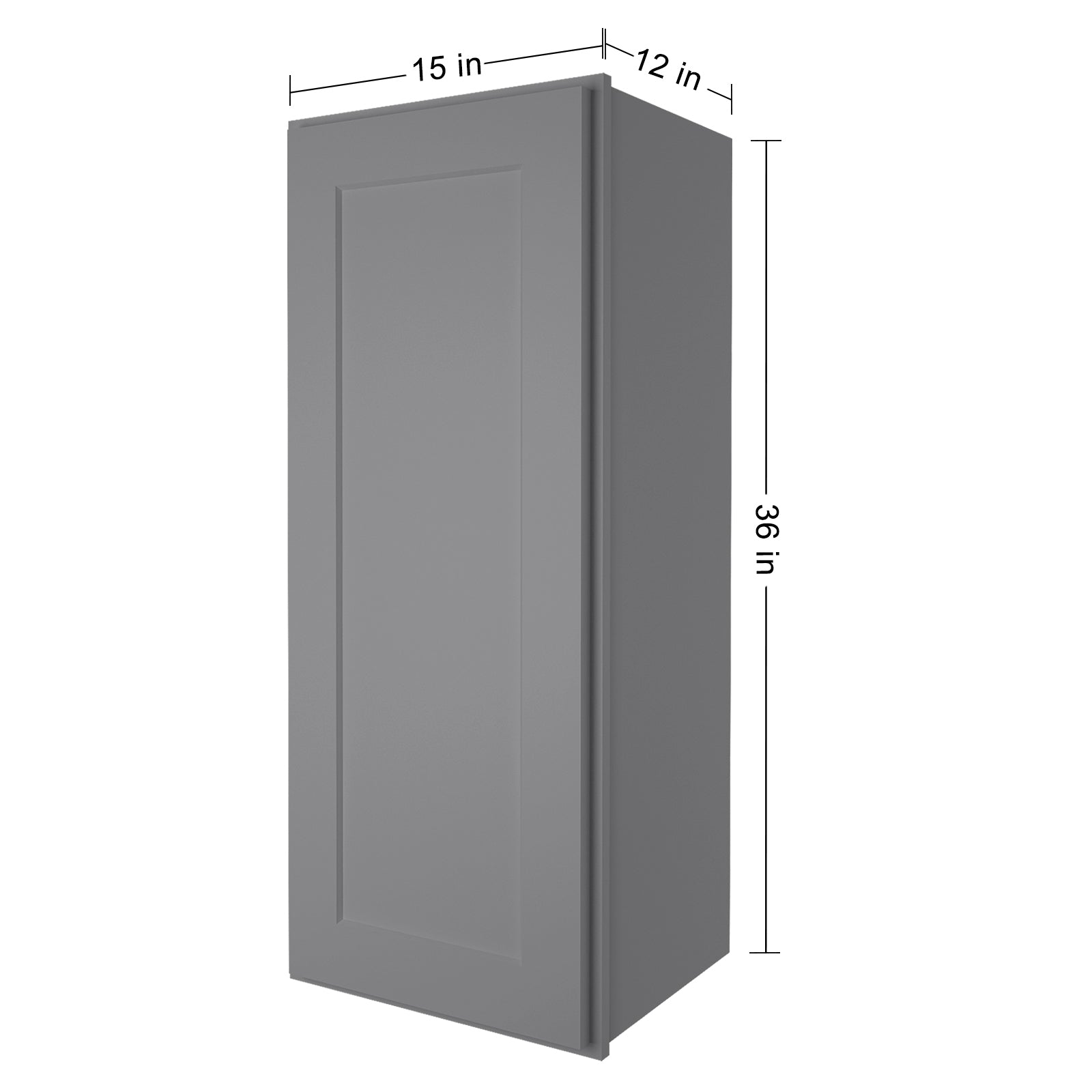 12"D*15"W*36"H Birch Solid Wood Medicine Cabinet Wall Mounted W1536