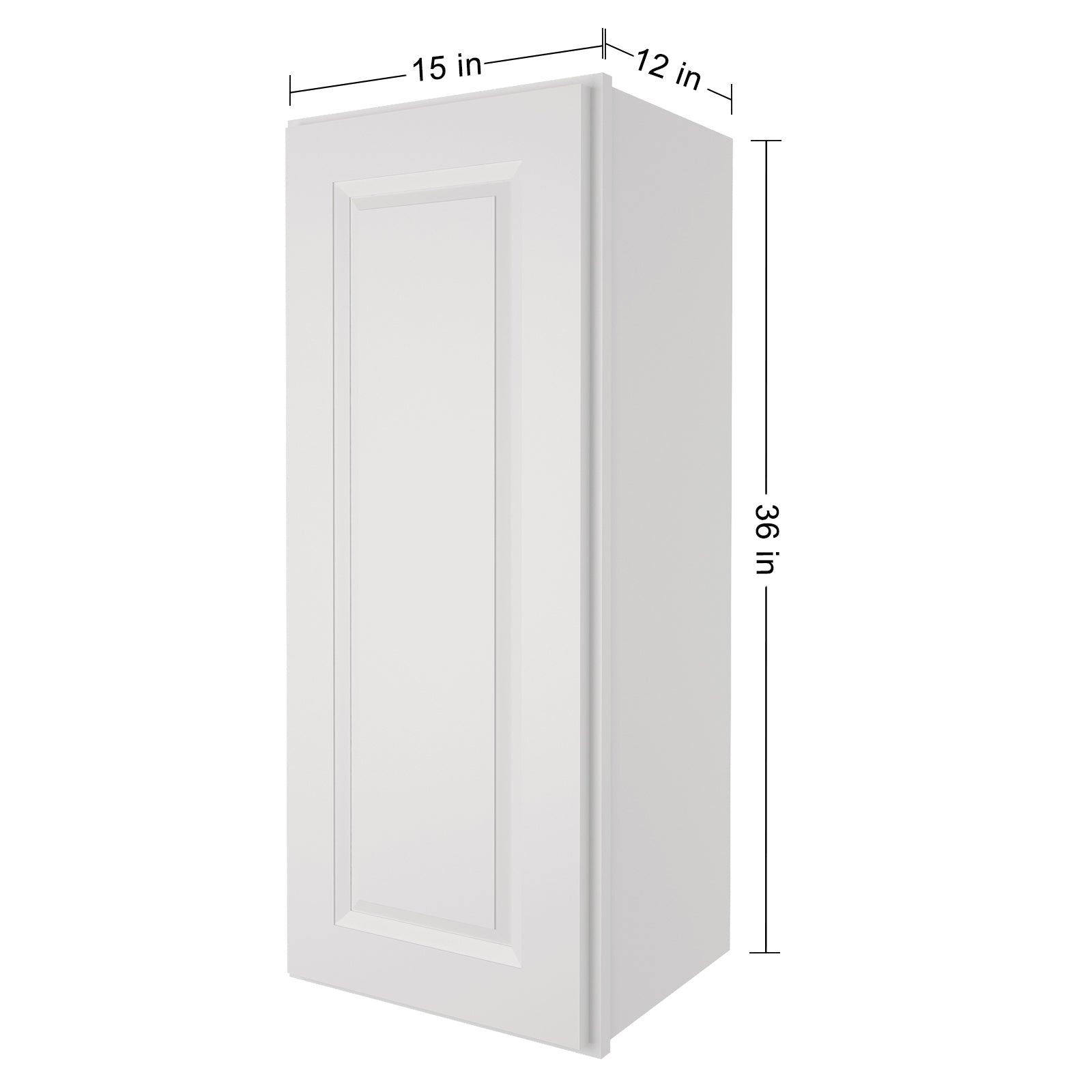 12"D*15"W*36"H Birch Solid Wood Medicine Cabinet Wall Mounted W1536