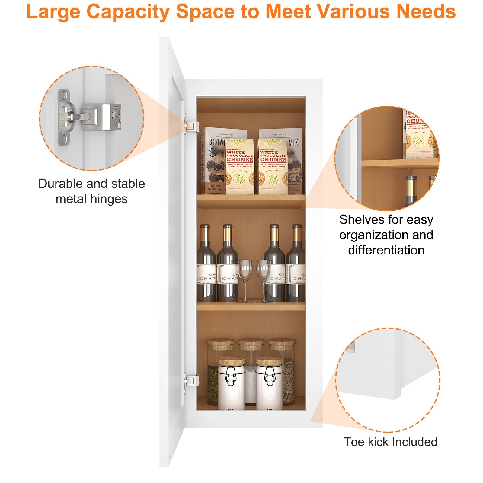 12"D*15"W*36"H Birch Solid Wood Medicine Cabinet Wall Mounted W1536