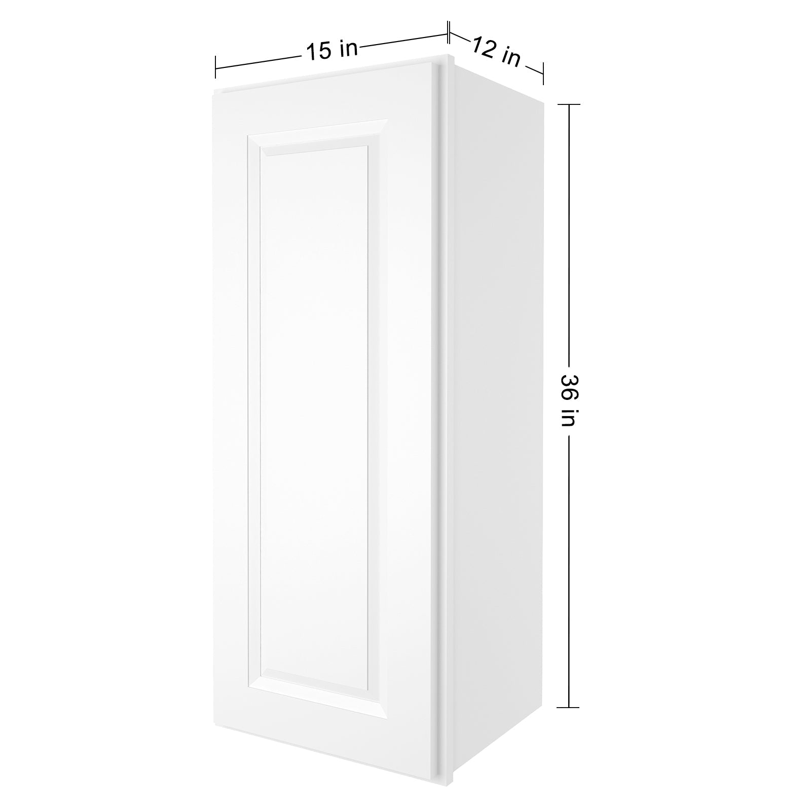 12"D*15"W*36"H Birch Solid Wood Medicine Cabinet Wall Mounted W1536