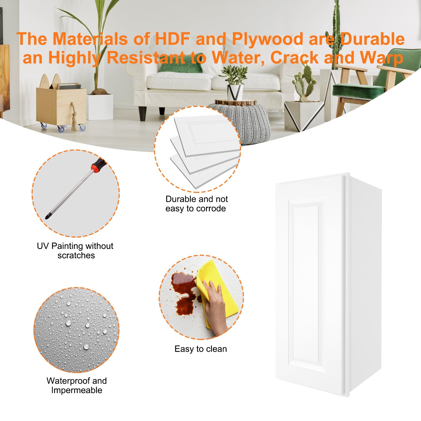 12"D*15"W*42"H Birch Solid Wood Medicine Cabinet Wall Mounted W1542