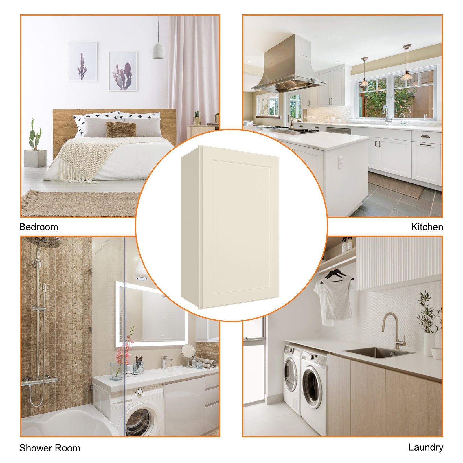 12"D*18"W*36"H Birch Solid Wood Medicine Cabinet Wall Mounted W1836