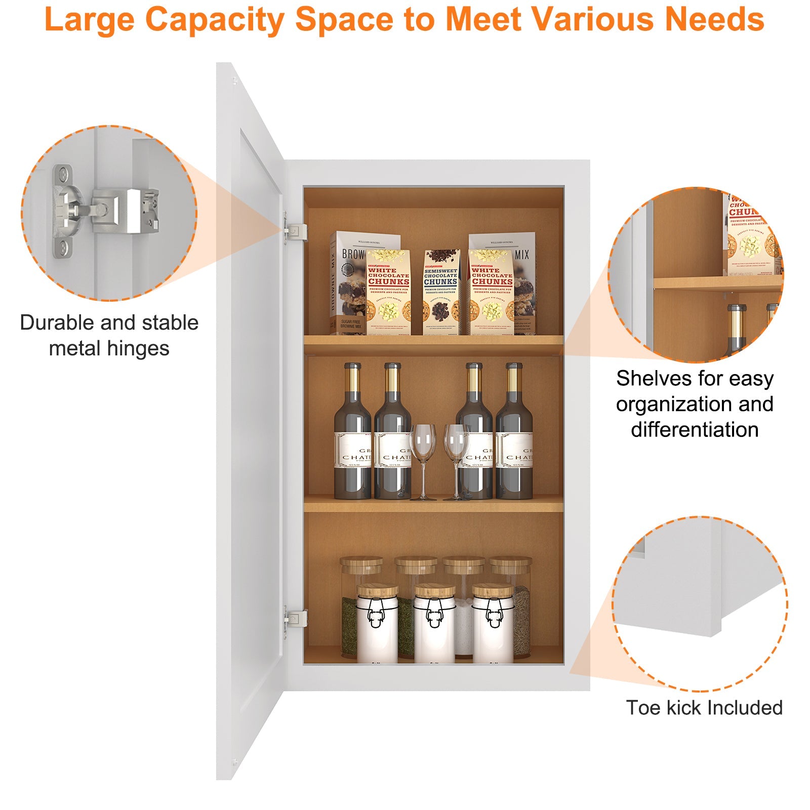 12"D*21"W*36"H Birch Solid Wood Medicine Cabinet Wall Mounted W2136