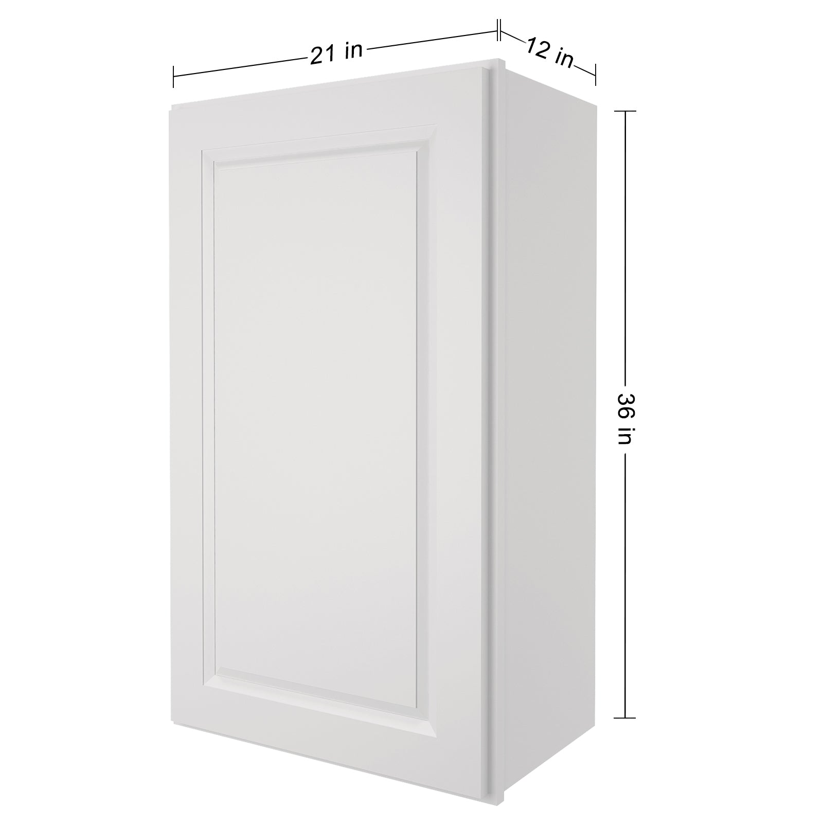 12"D*21"W*36"H Birch Solid Wood Medicine Cabinet Wall Mounted W2136