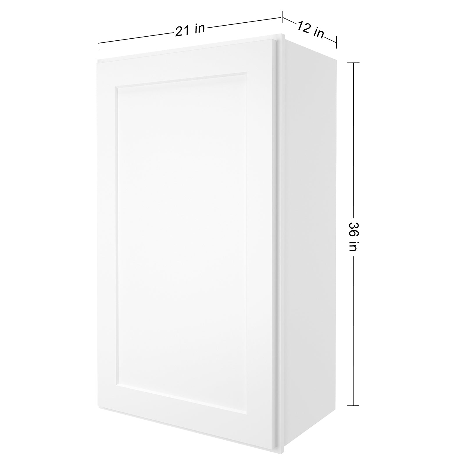 12"D*21"W*36"H Birch Solid Wood Medicine Cabinet Wall Mounted W2136