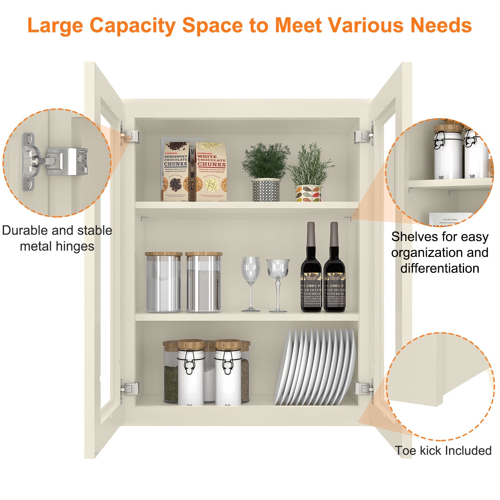 12"D*24"W*30"H Birch Solid Wood Medicine Cabinet Wall Mounted W2430GD