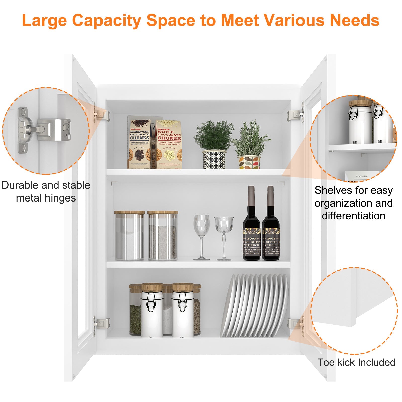 12"D*24"W*30"H Birch Solid Wood Medicine Cabinet Wall Mounted W2430GD