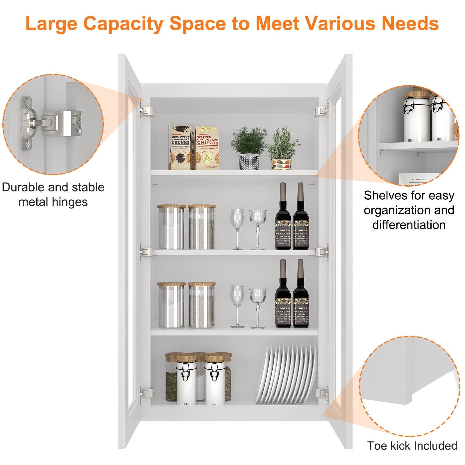 12"D*24"W*42"H Birch Solid Wood Medicine Cabinet Wall Mounted W2442GD