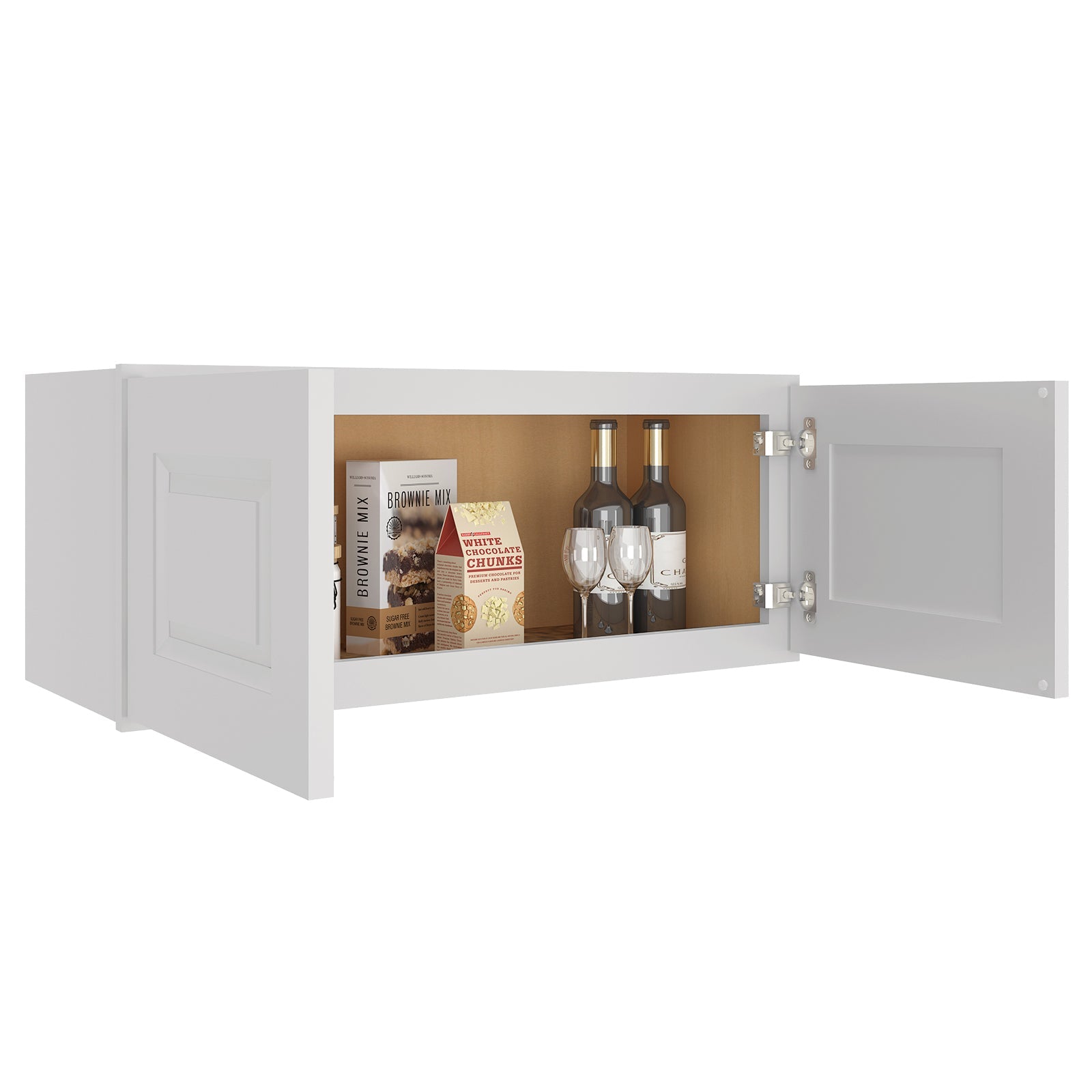 12"D*30"W*12"H Birch Solid Wood Medicine Cabinet Wall Mounted W3012