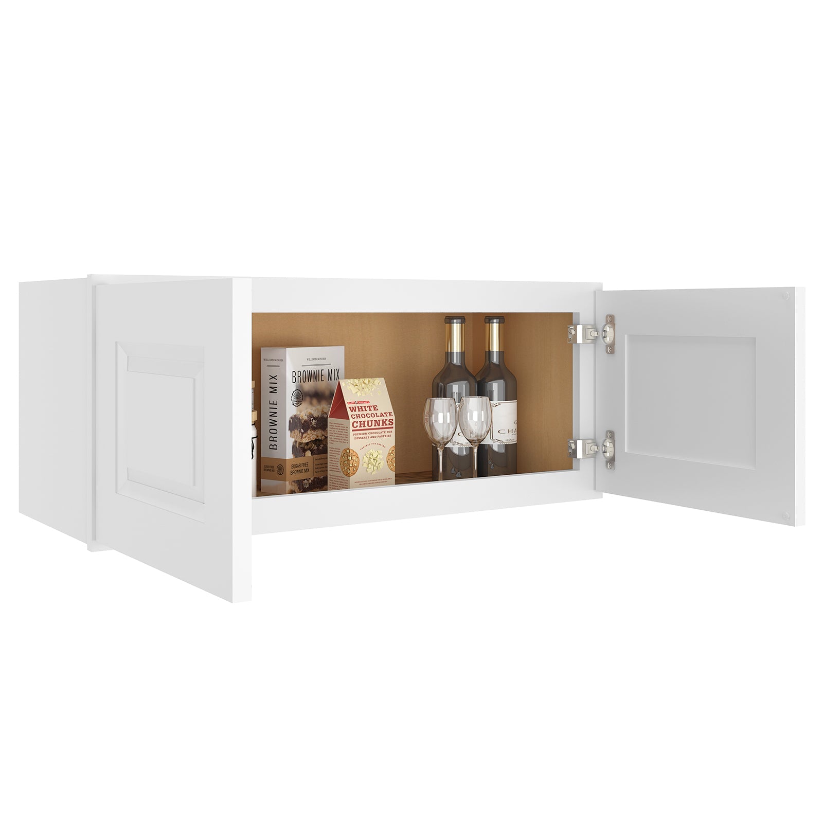 12"D*30"W*12"H Birch Solid Wood Medicine Cabinet Wall Mounted W3012