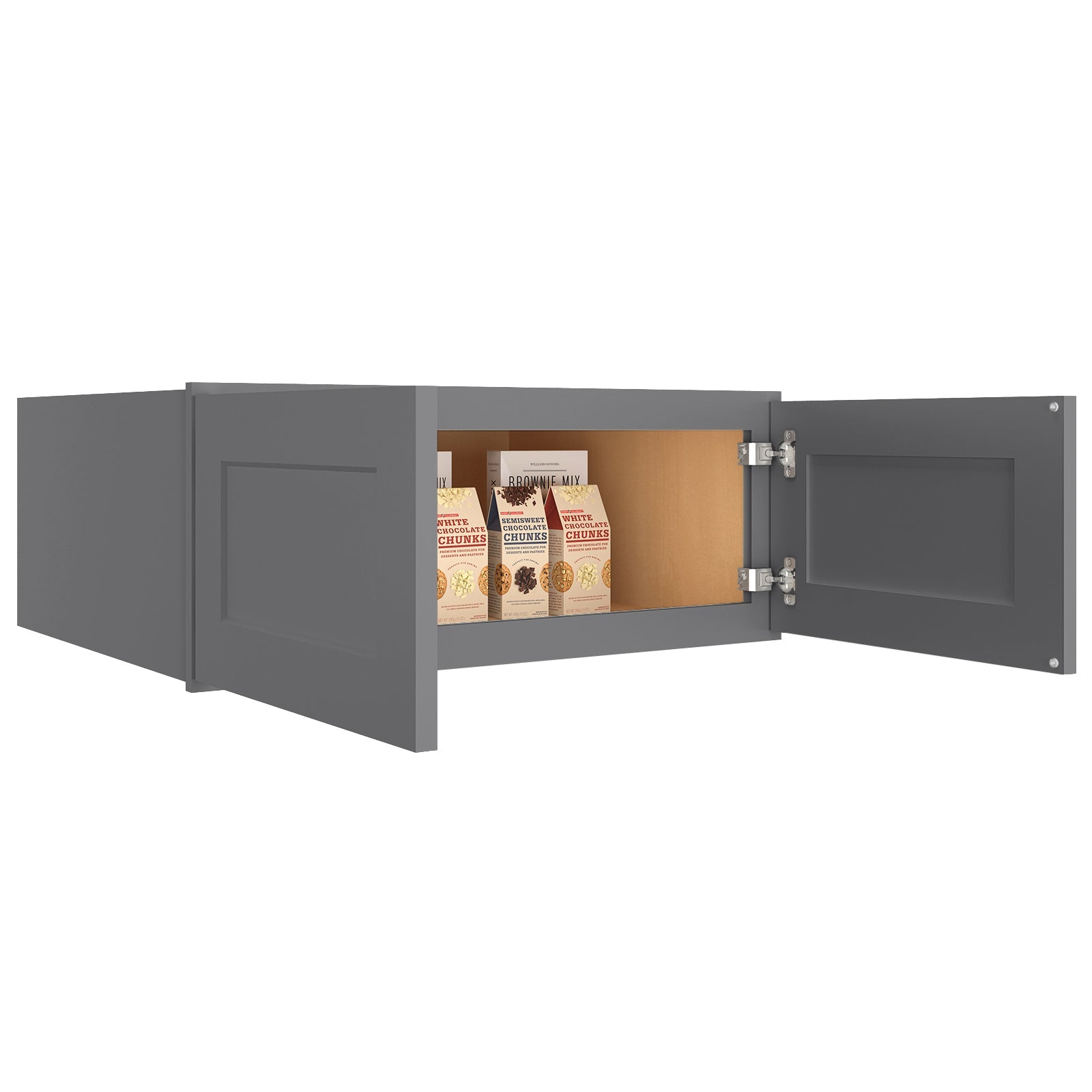 24"D*30"W*12"H Birch Solid Wood Medicine Cabinet Wall Mounted W301224