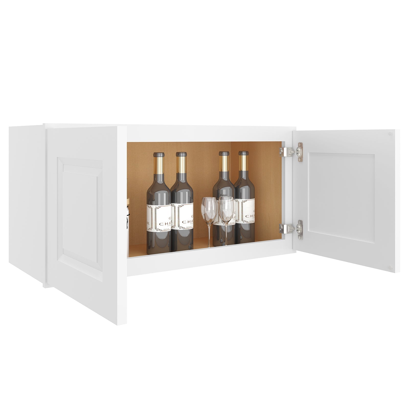 12"D*30"W*15"H Birch Solid Wood Medicine Cabinet Wall Mounted W3015