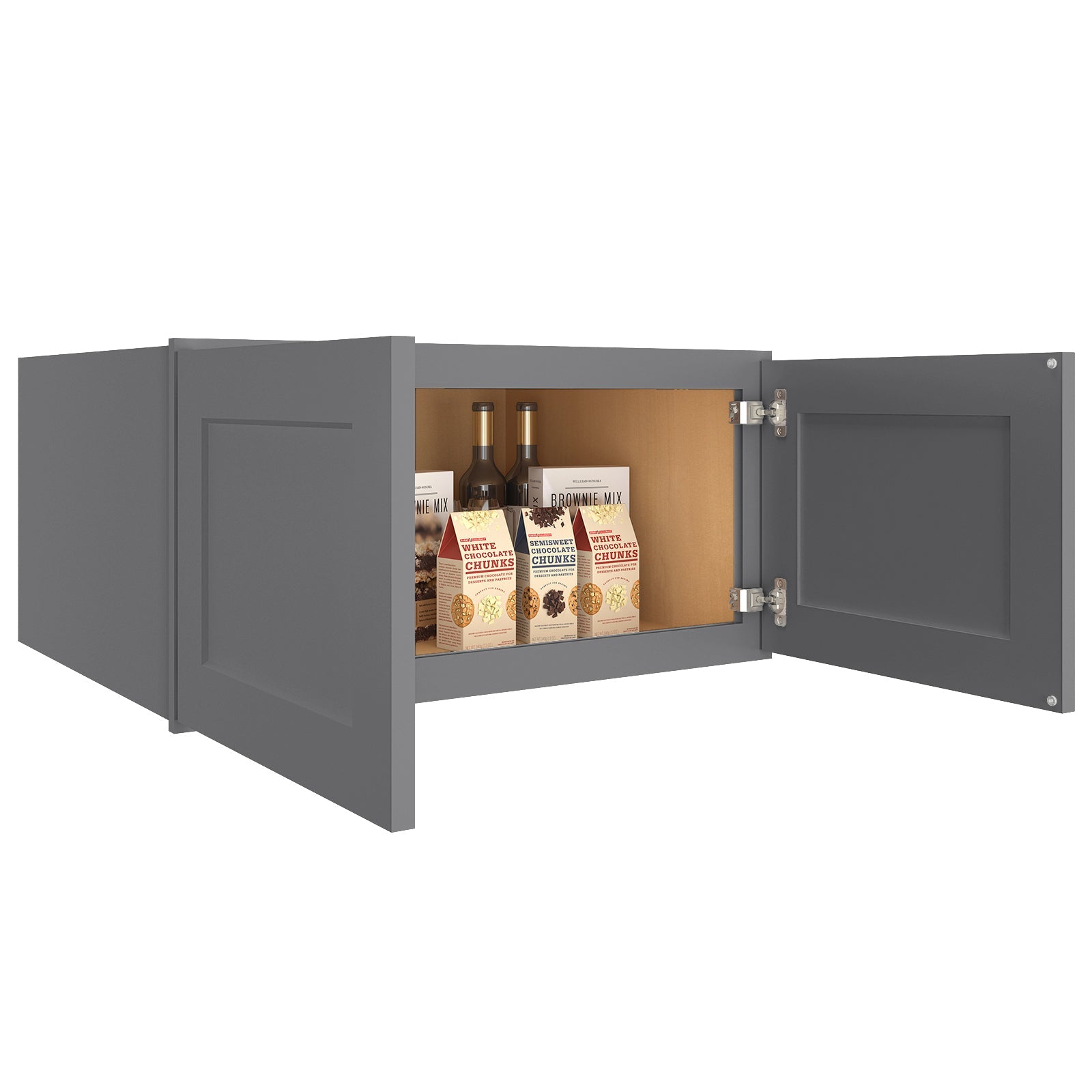 24"D*30"W*15"H Birch Solid Wood Medicine Cabinet Wall Mounted W301524