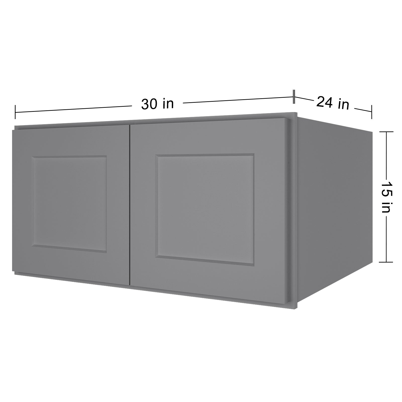 24"D*30"W*15"H Birch Solid Wood Medicine Cabinet Wall Mounted W301524