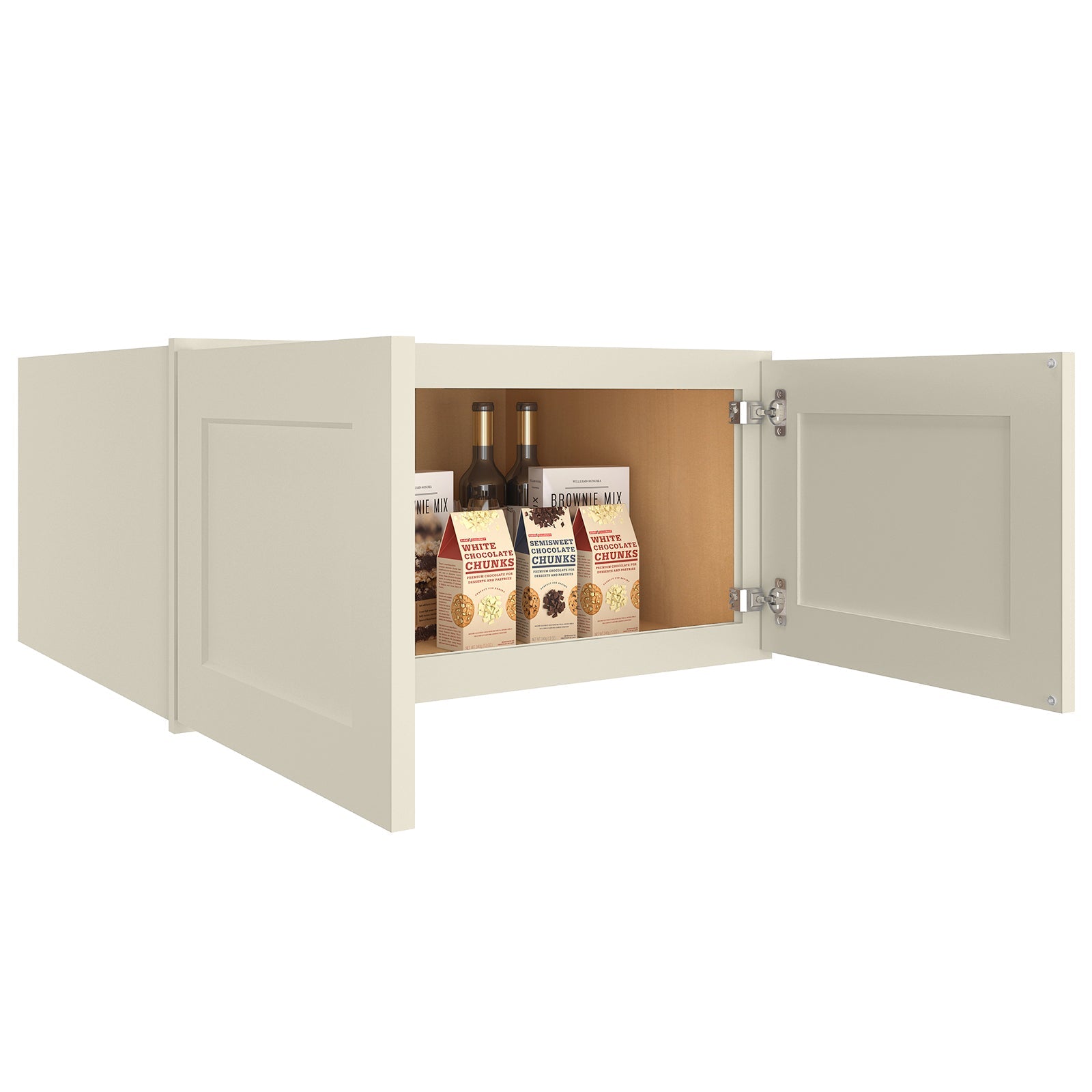 24"D*30"W*15"H Birch Solid Wood Medicine Cabinet Wall Mounted W301524