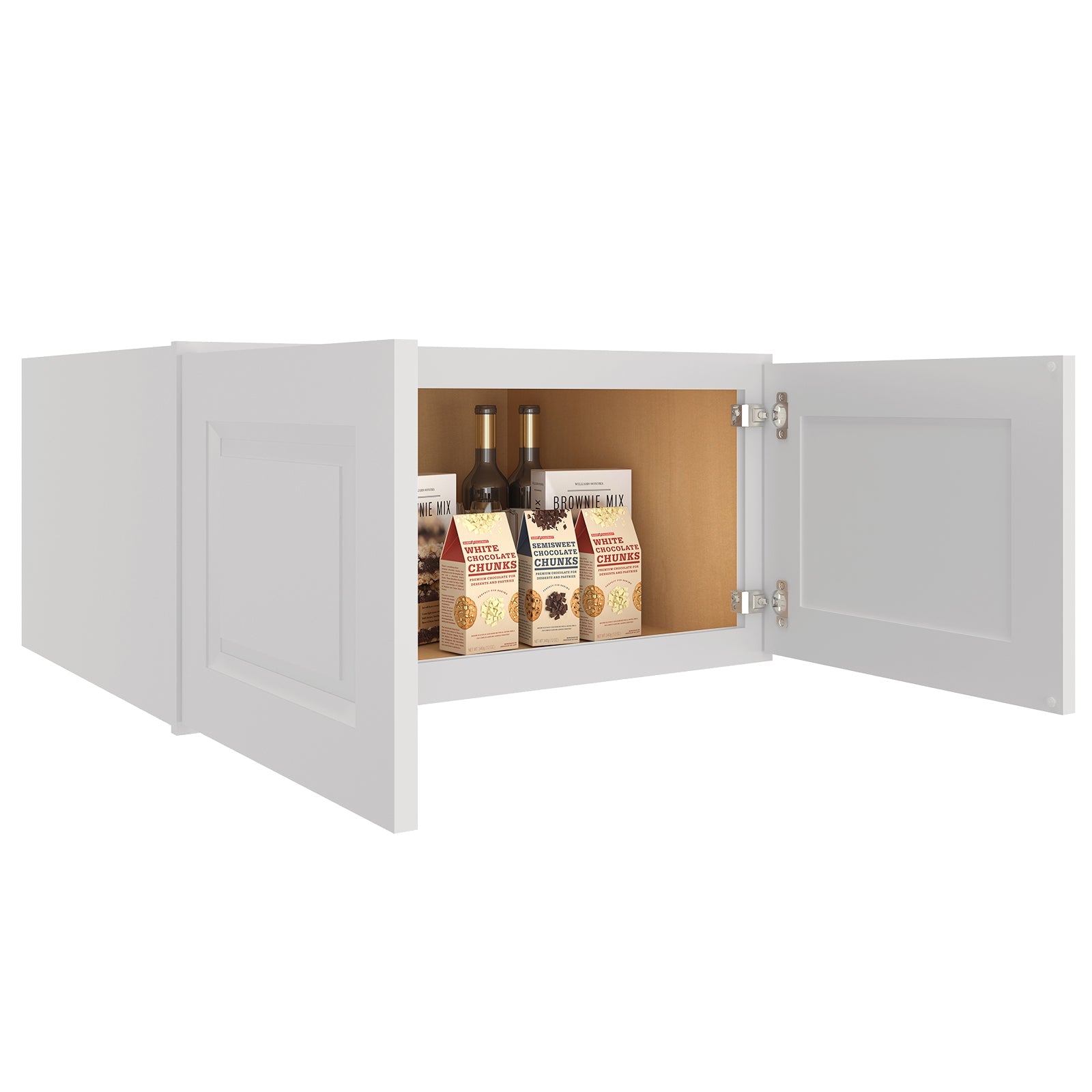 24"D*30"W*15"H Birch Solid Wood Medicine Cabinet Wall Mounted W301524