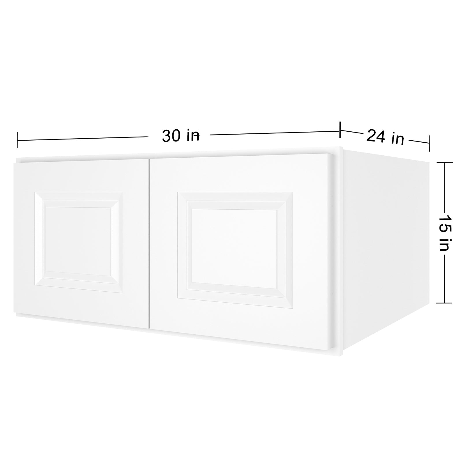 24"D*30"W*15"H Birch Solid Wood Medicine Cabinet Wall Mounted W301524