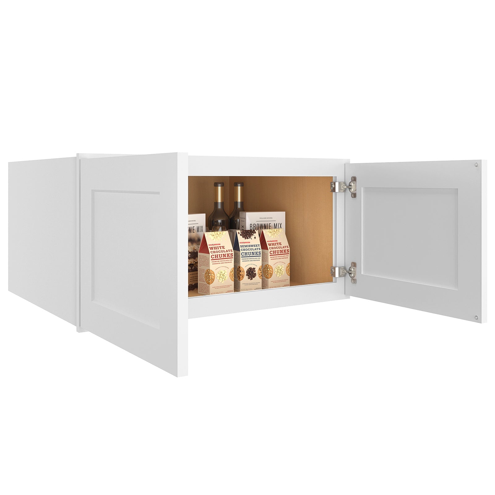 24"D*30"W*15"H Birch Solid Wood Medicine Cabinet Wall Mounted W301524