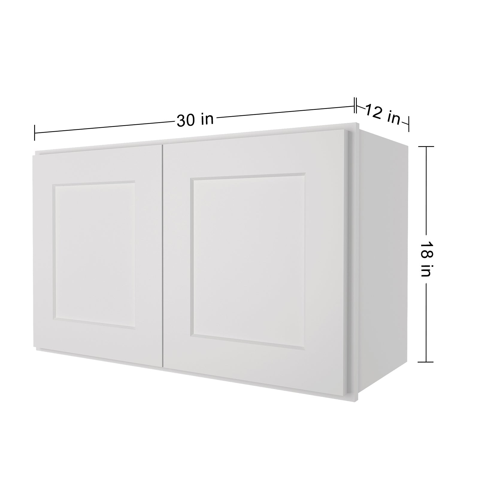 12"D*30"W*18"H Birch Solid Wood Medicine Cabinet Wall Mounted W3018