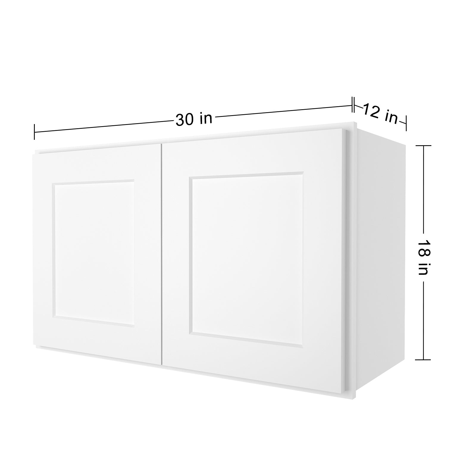 12"D*30"W*18"H Birch Solid Wood Medicine Cabinet Wall Mounted W3018