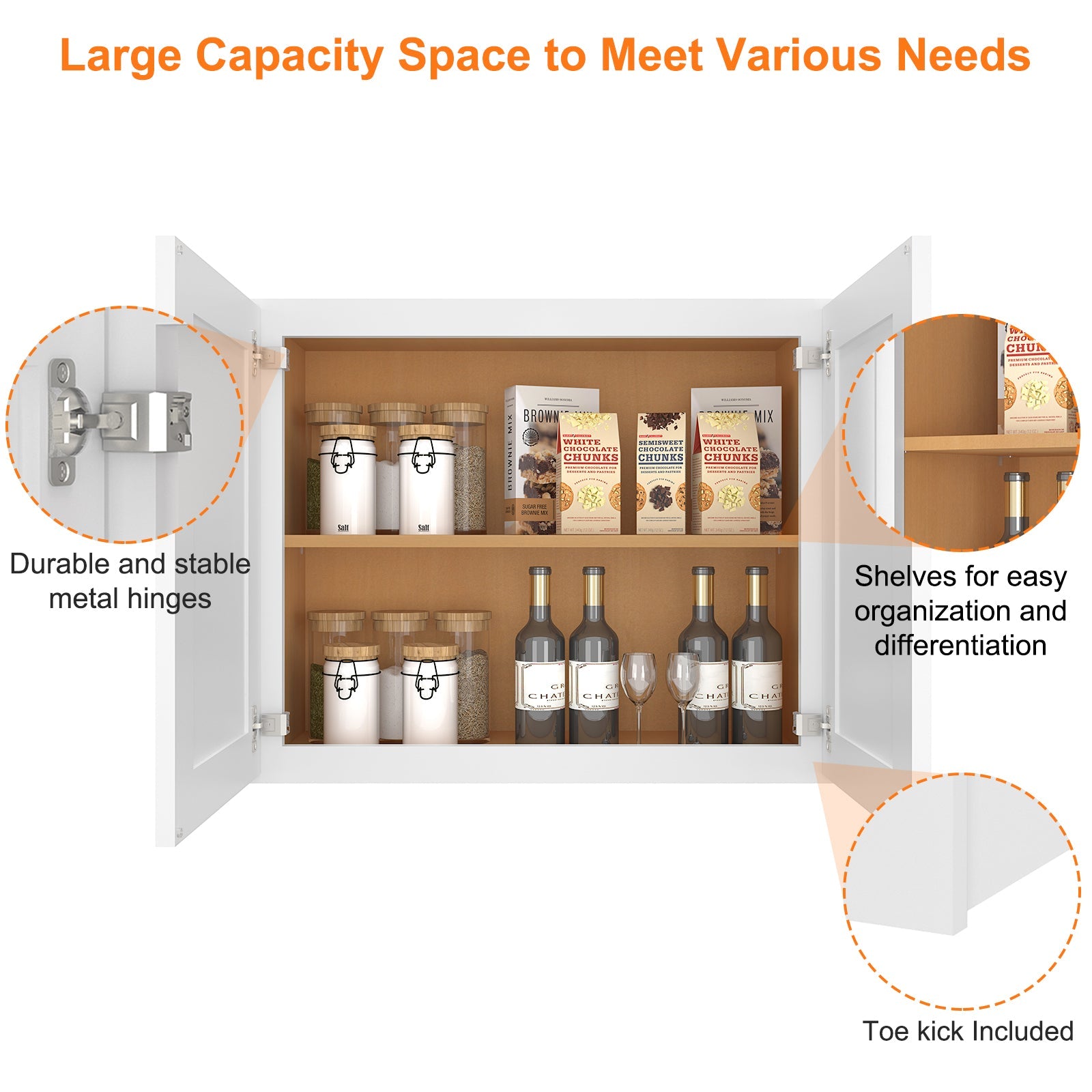 12"D*30"W*24"H Birch Solid Wood Medicine Cabinet Wall Mounted W3024