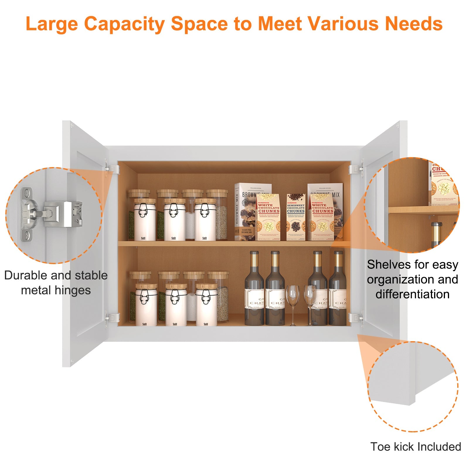 24"D*30"W*24"H Birch Solid Wood Medicine Cabinet Wall Mounted W302424