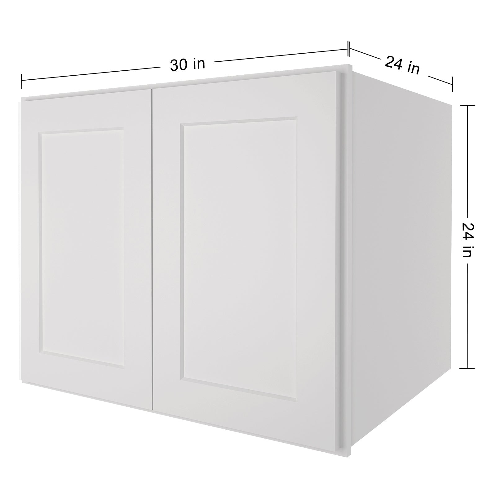 24"D*30"W*24"H Birch Solid Wood Medicine Cabinet Wall Mounted W302424