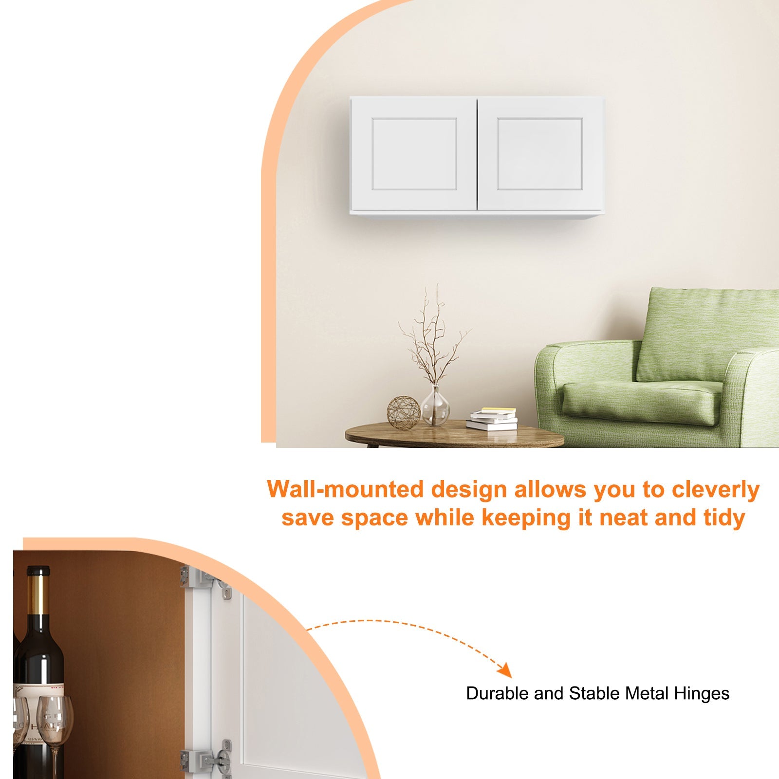 24"D*30"W*12"H Birch Solid Wood Medicine Cabinet Wall Mounted W331224