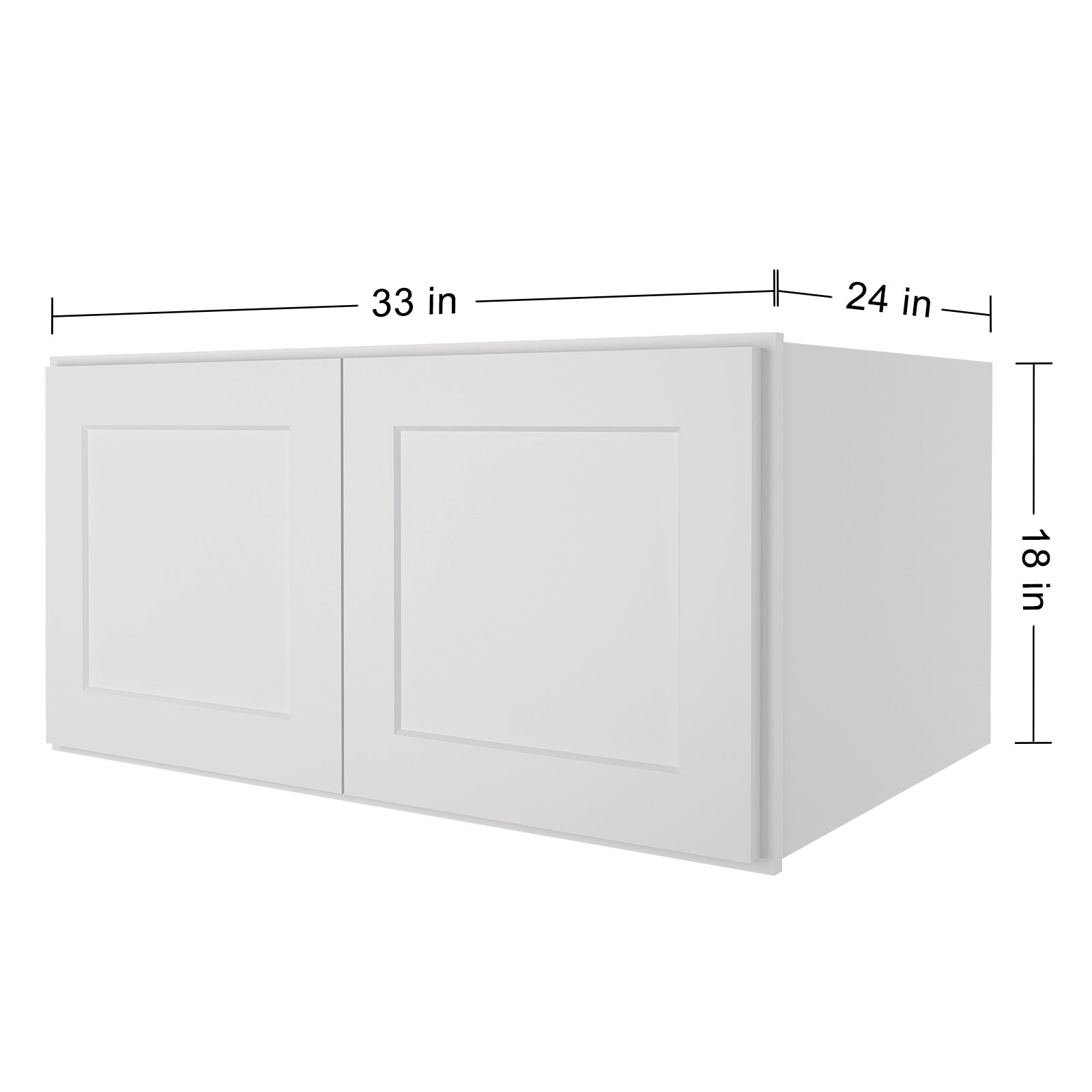 24"D*33"W*18"H Birch Solid Wood Medicine Cabinet Wall Mounted W331824
