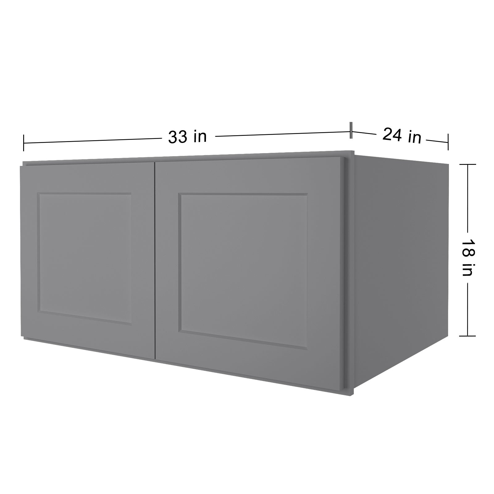 24"D*33"W*18"H Birch Solid Wood Medicine Cabinet Wall Mounted W331824
