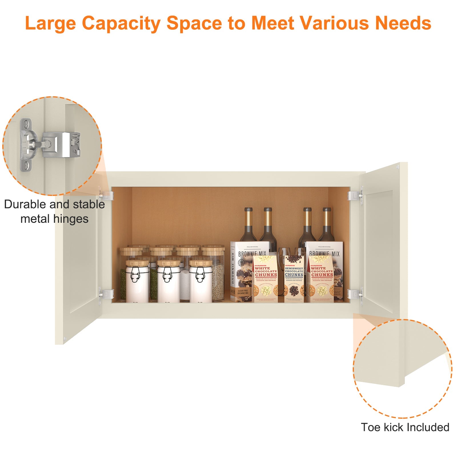 24"D*33"W*18"H Birch Solid Wood Medicine Cabinet Wall Mounted W331824