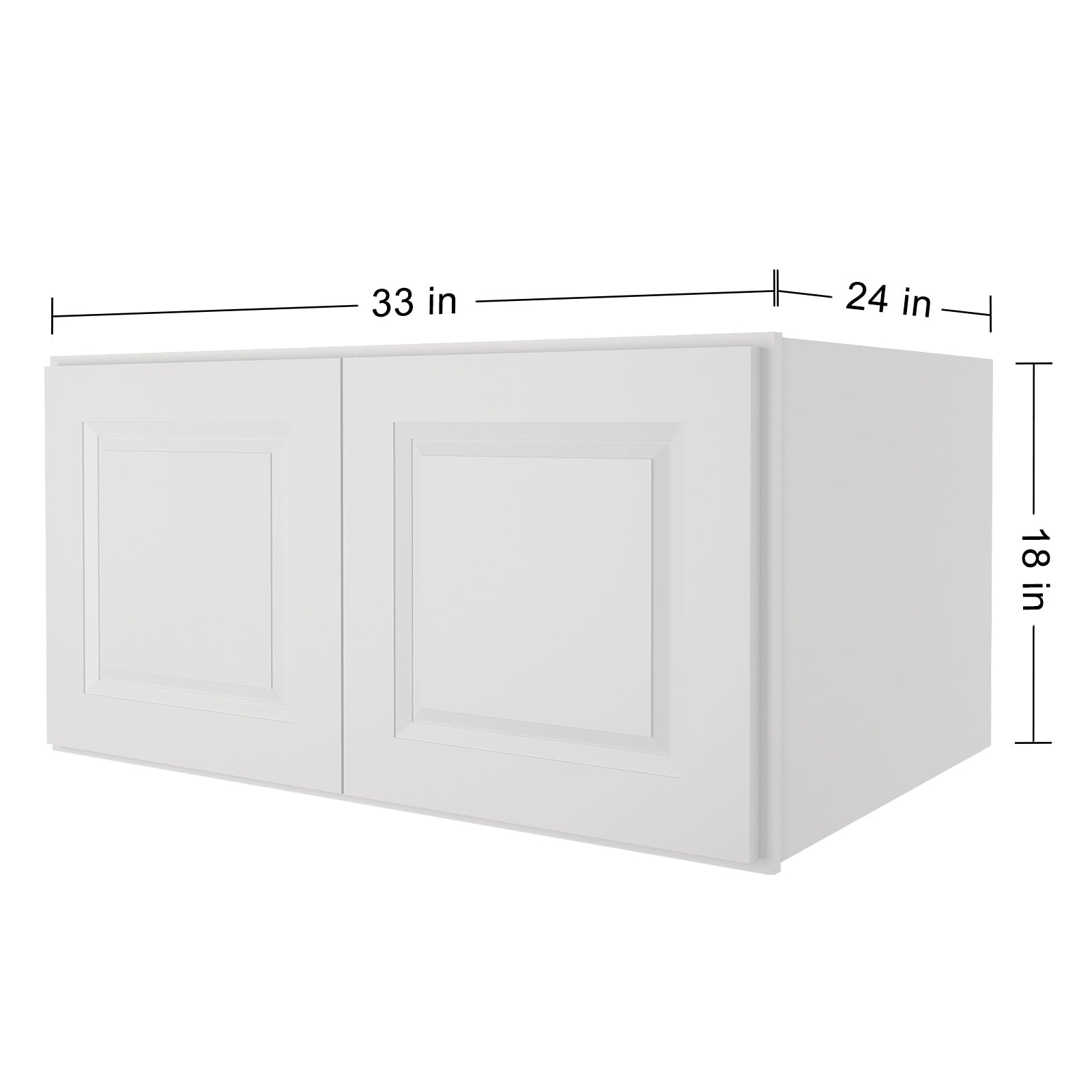 24"D*33"W*18"H Birch Solid Wood Medicine Cabinet Wall Mounted W331824
